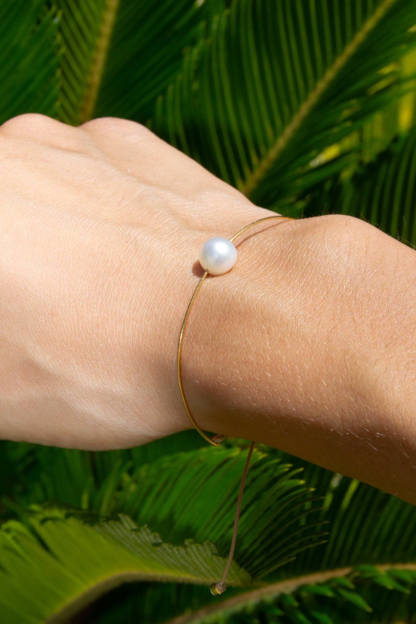 bracelet jonc perle d'eau douce 