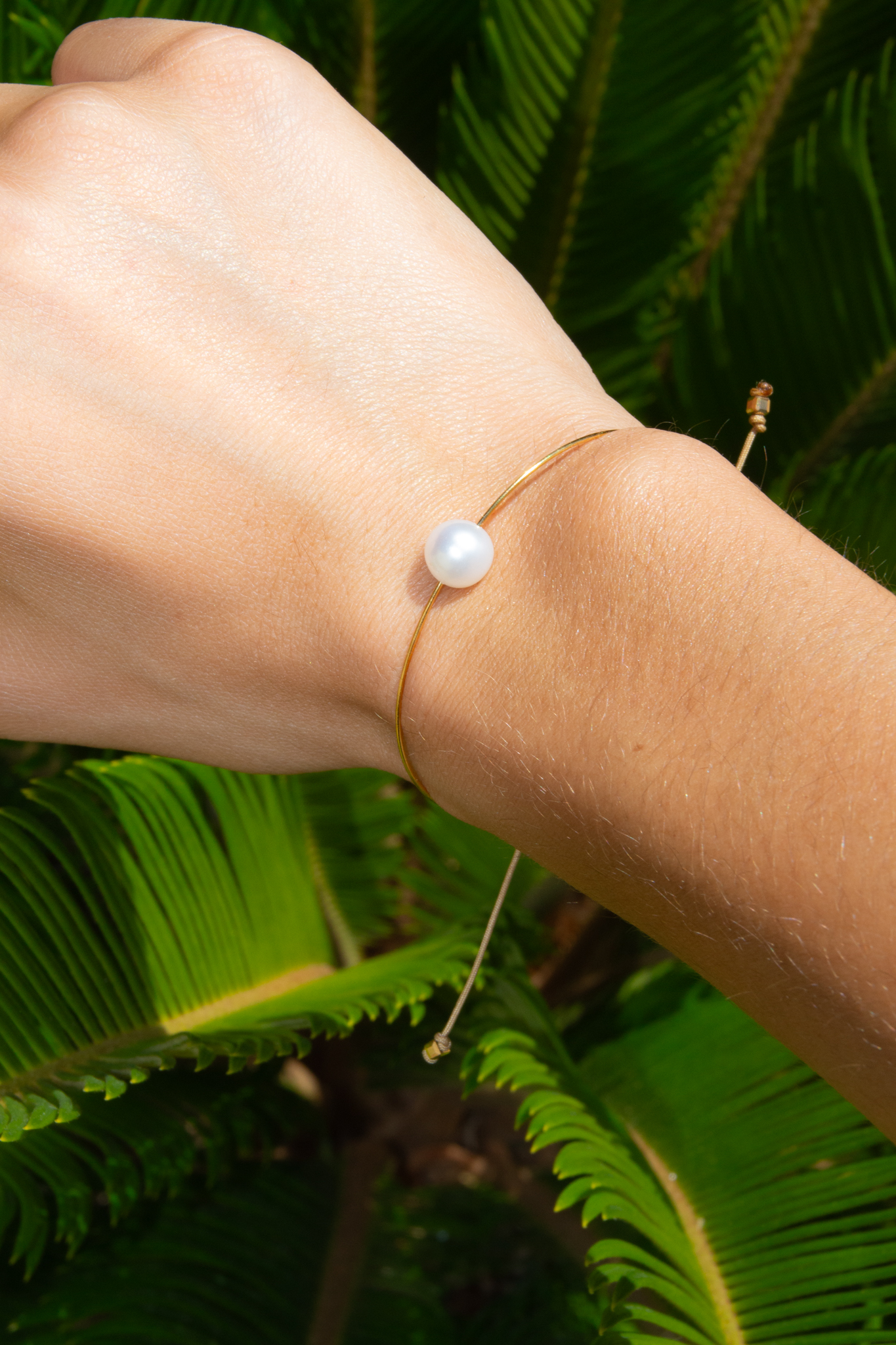 bracelet jonc perle d'eau douce 