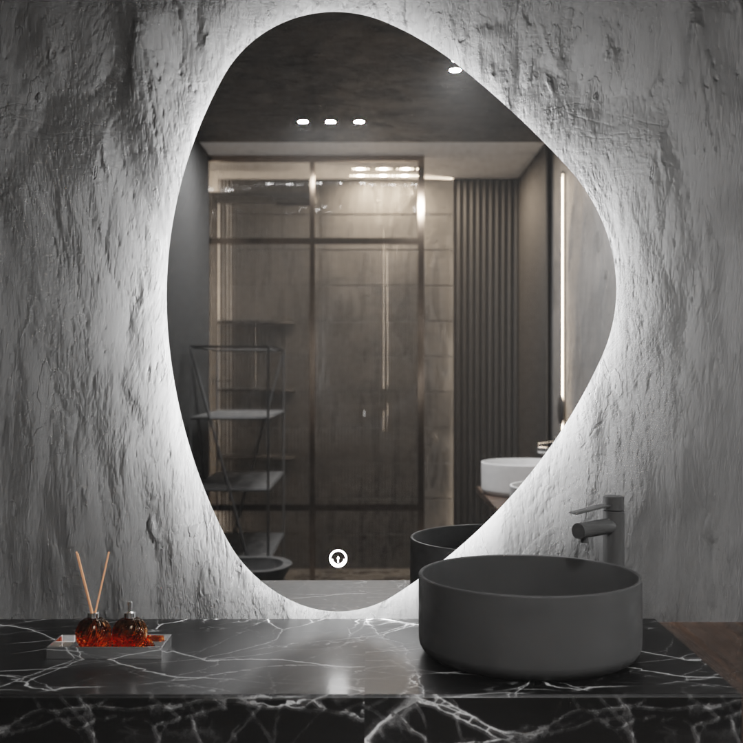 Pasqyre Forma Petale me LED the Touch Sensor