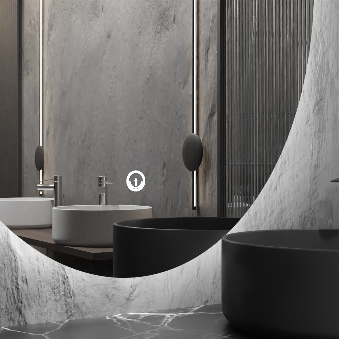 Pasqyre Elipsë me LED the Touch Sensor