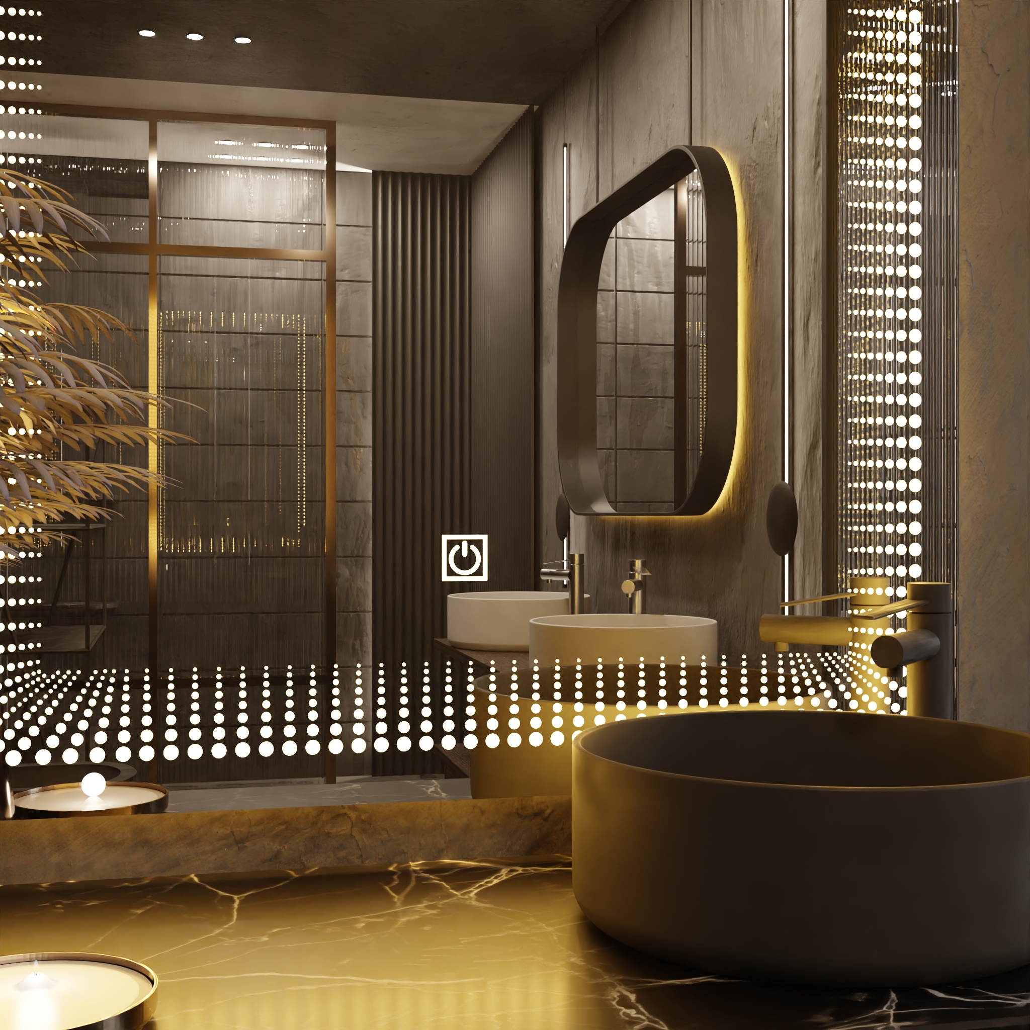 Pasqyre Modeli PIKA me Dekor LED dhe Touch Sensor