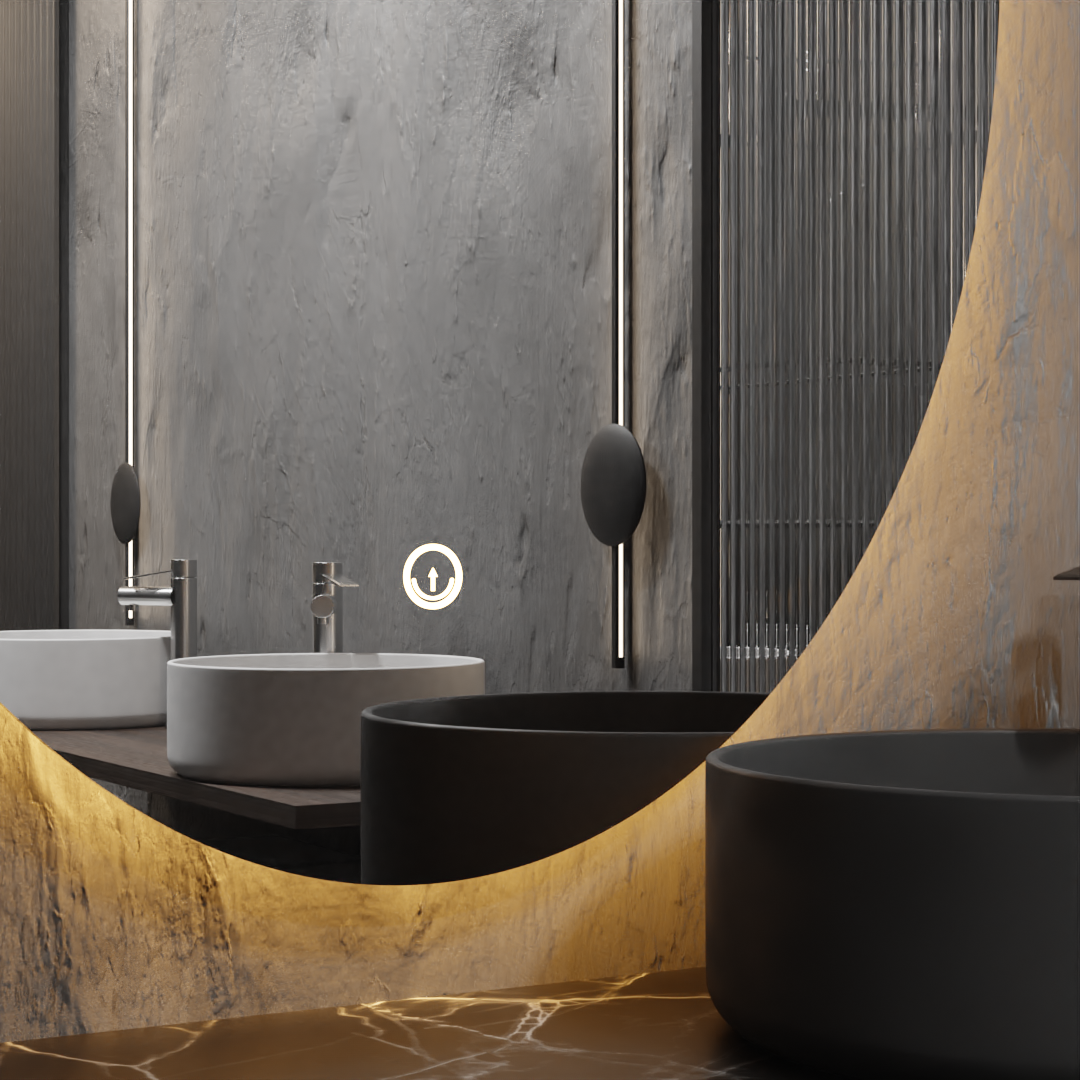 Pasqyre Elipsë me LED the Touch Sensor