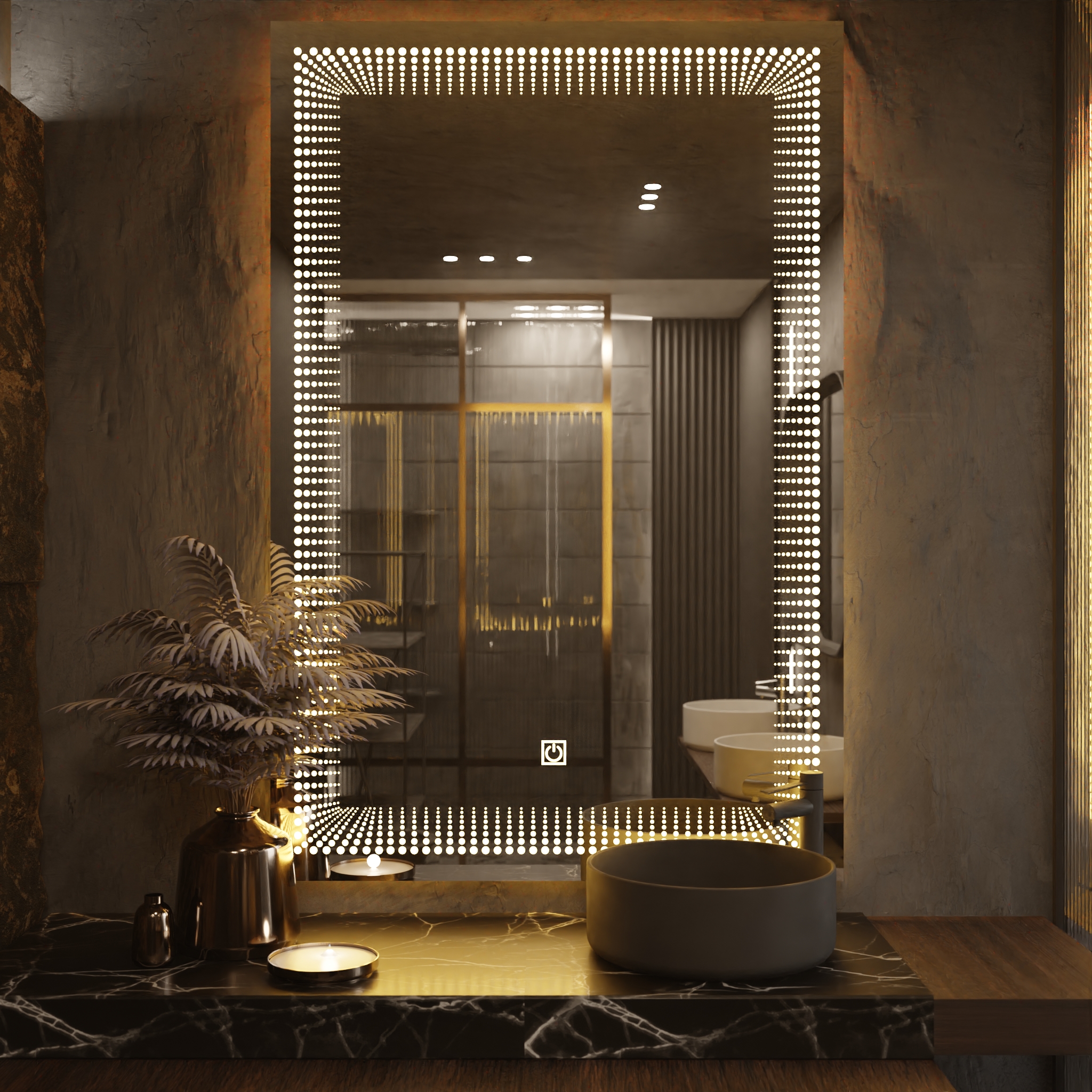 Pasqyre Modeli PIKA me Dekor LED dhe Touch Sensor