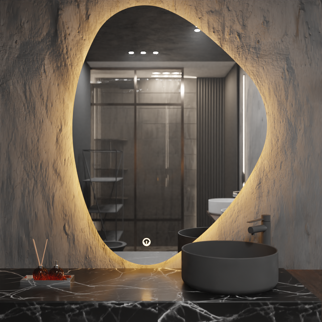 Pasqyre Forma Petale me LED the Touch Sensor