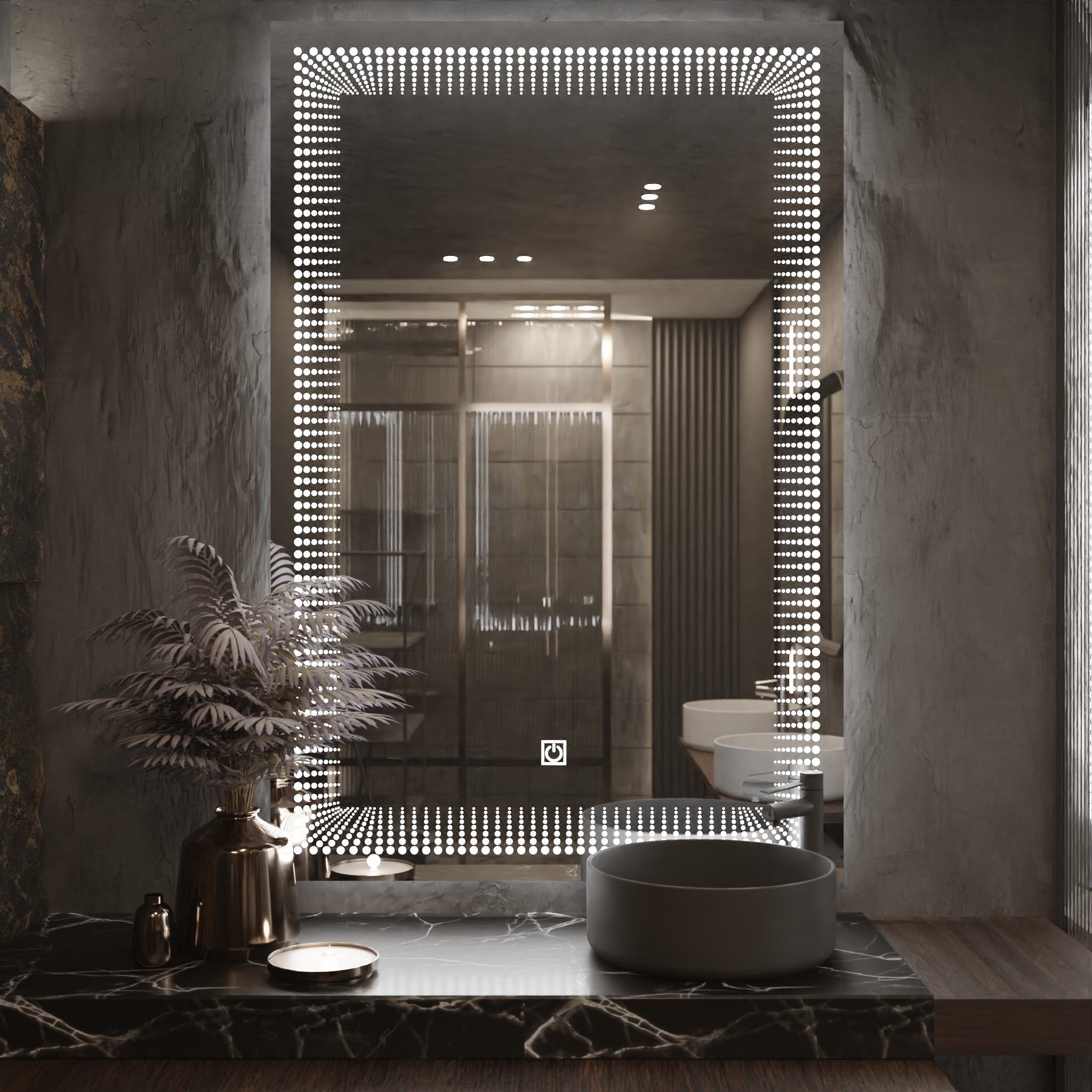 Pasqyre Modeli PIKA me Dekor LED dhe Touch Sensor