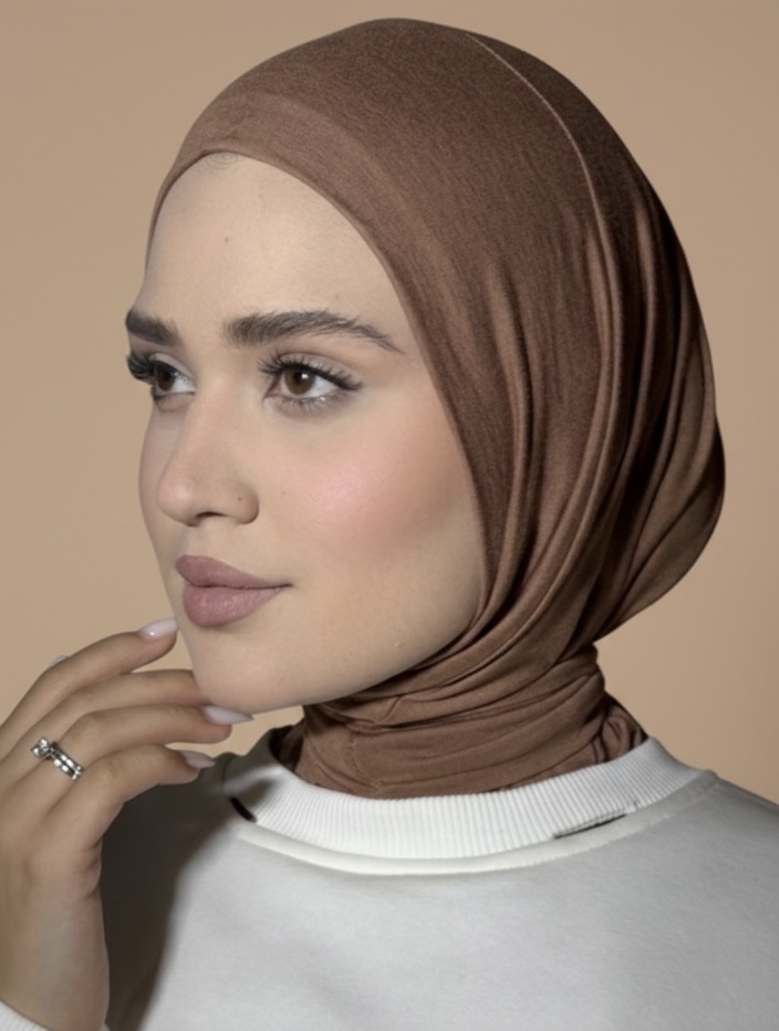 Brown Jersey Easy Hijab