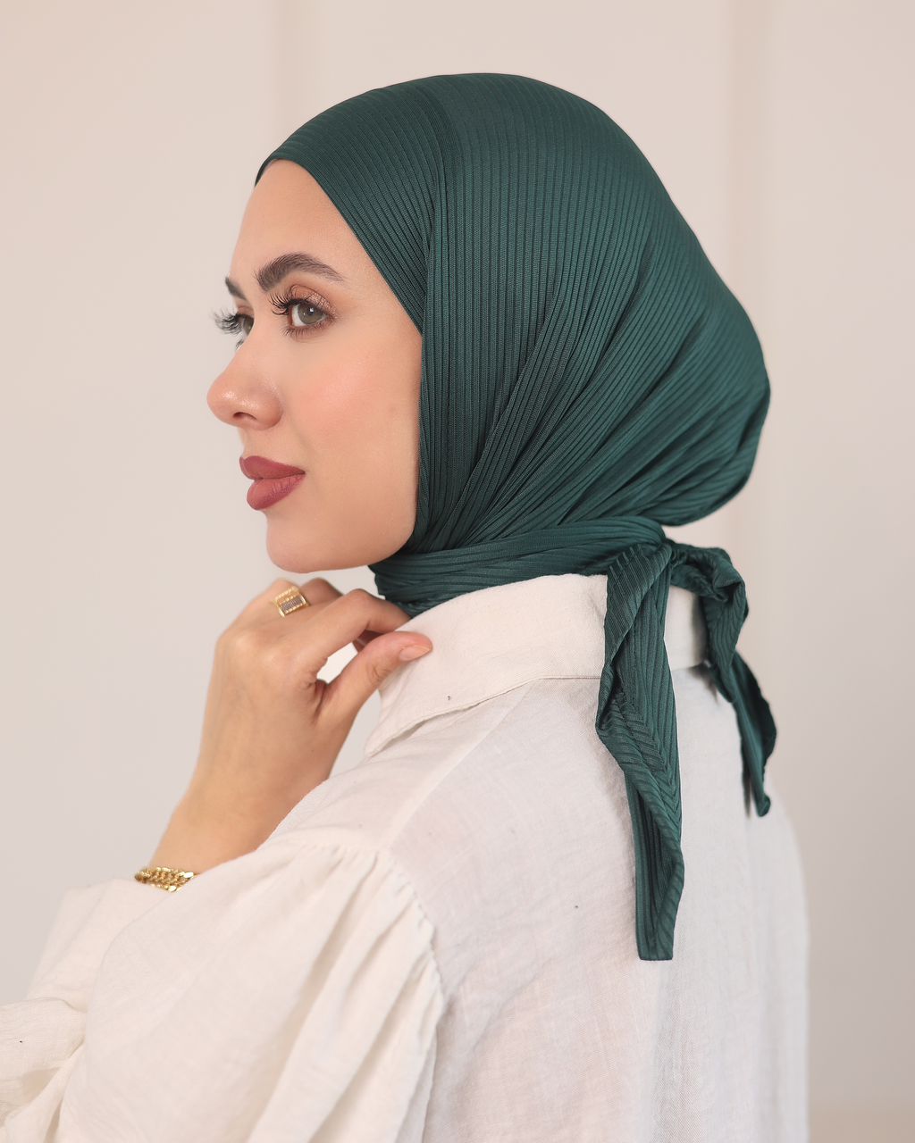 Ribbed Turkish Hijab 90*90