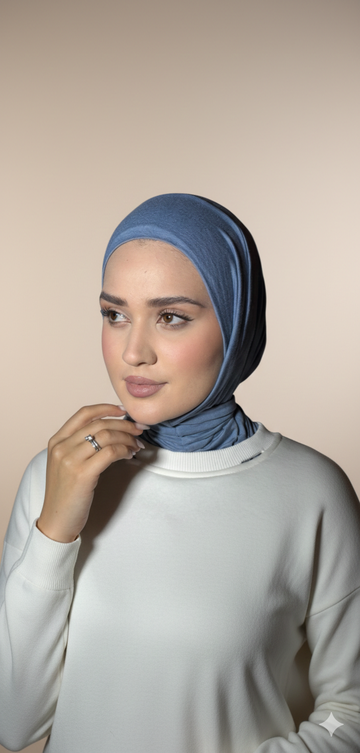 Soft Blue Easy Hijab