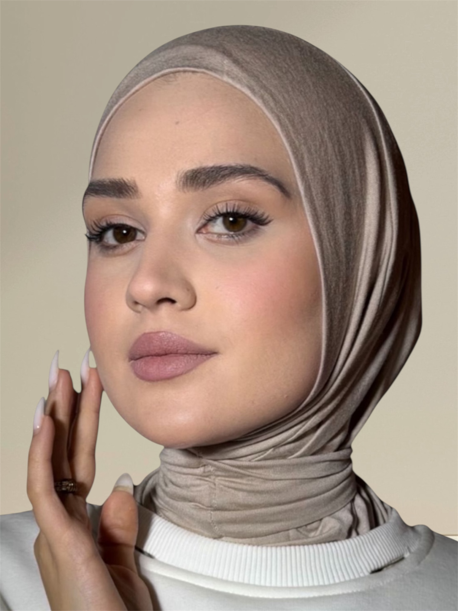 khaki Easy Hijab