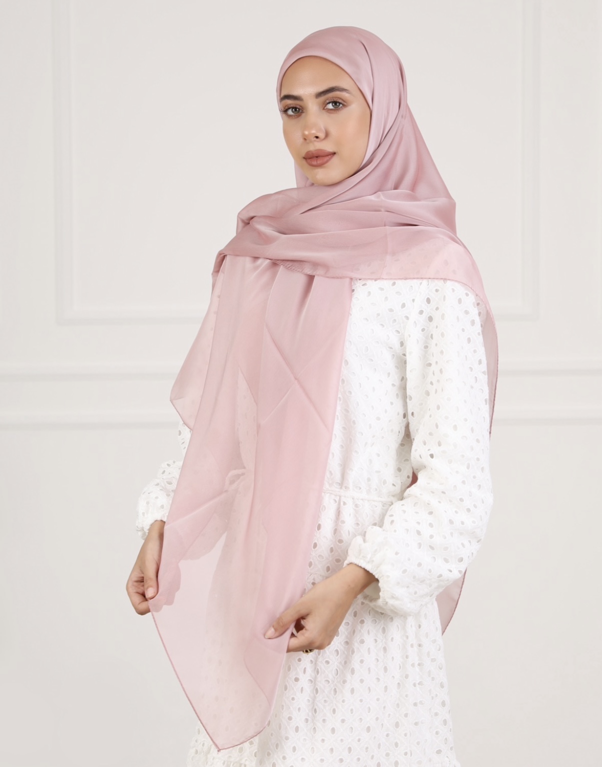 Light Pink Chiffon echarp