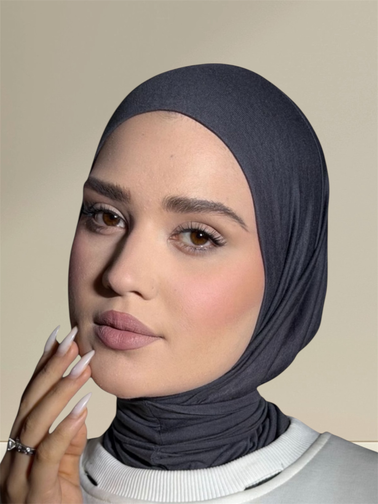 dark gray Easy Hijab