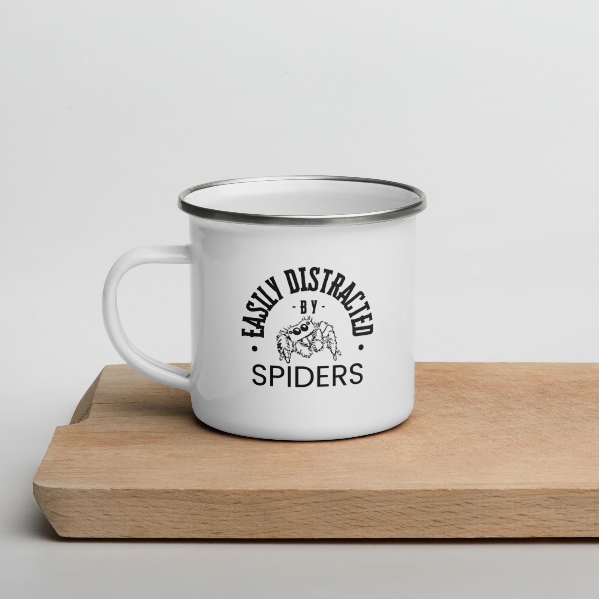 Enamel Mug: Easily Distracted