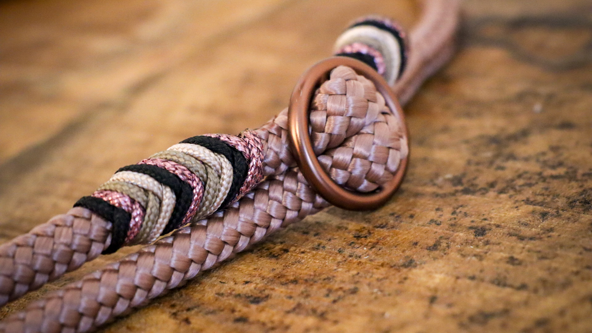 Halsring Glitterrose