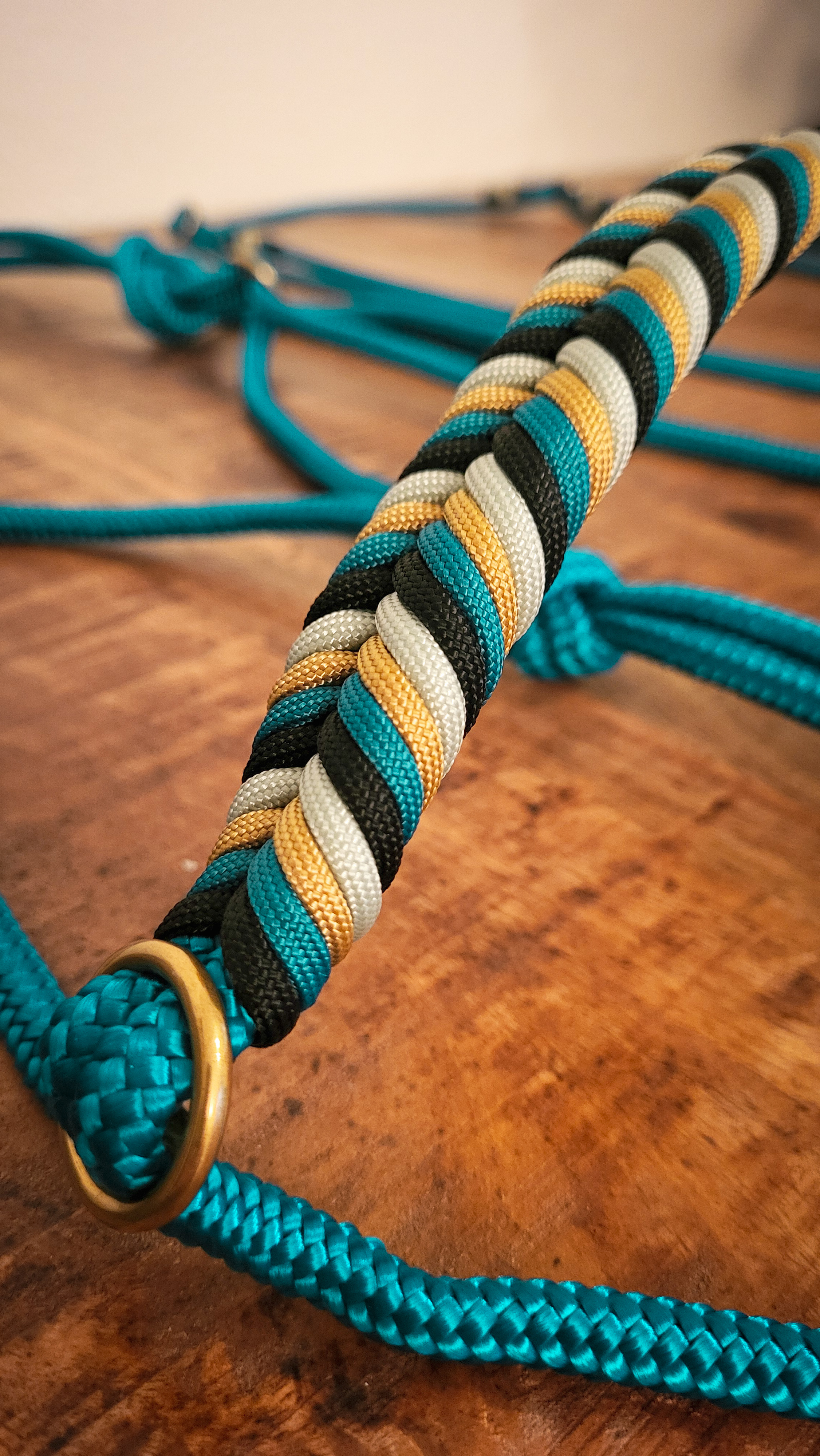 Seilhalfter Turquoise & Gold