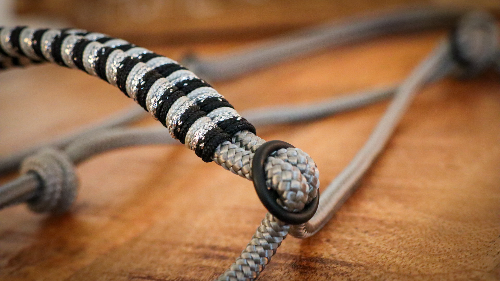 Seilhalfter Silver & Black