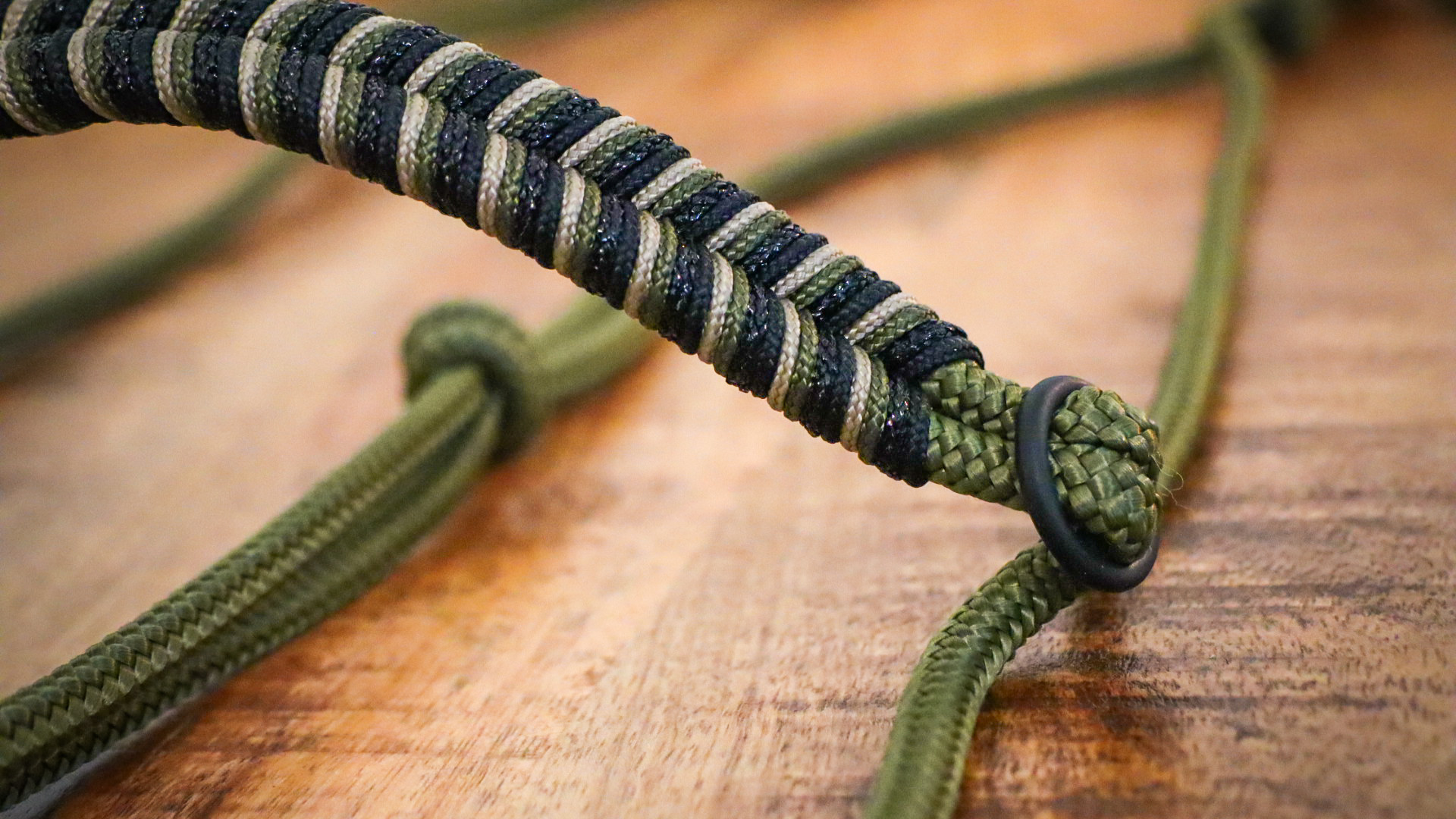 Seilhalfter Oliv & Black 