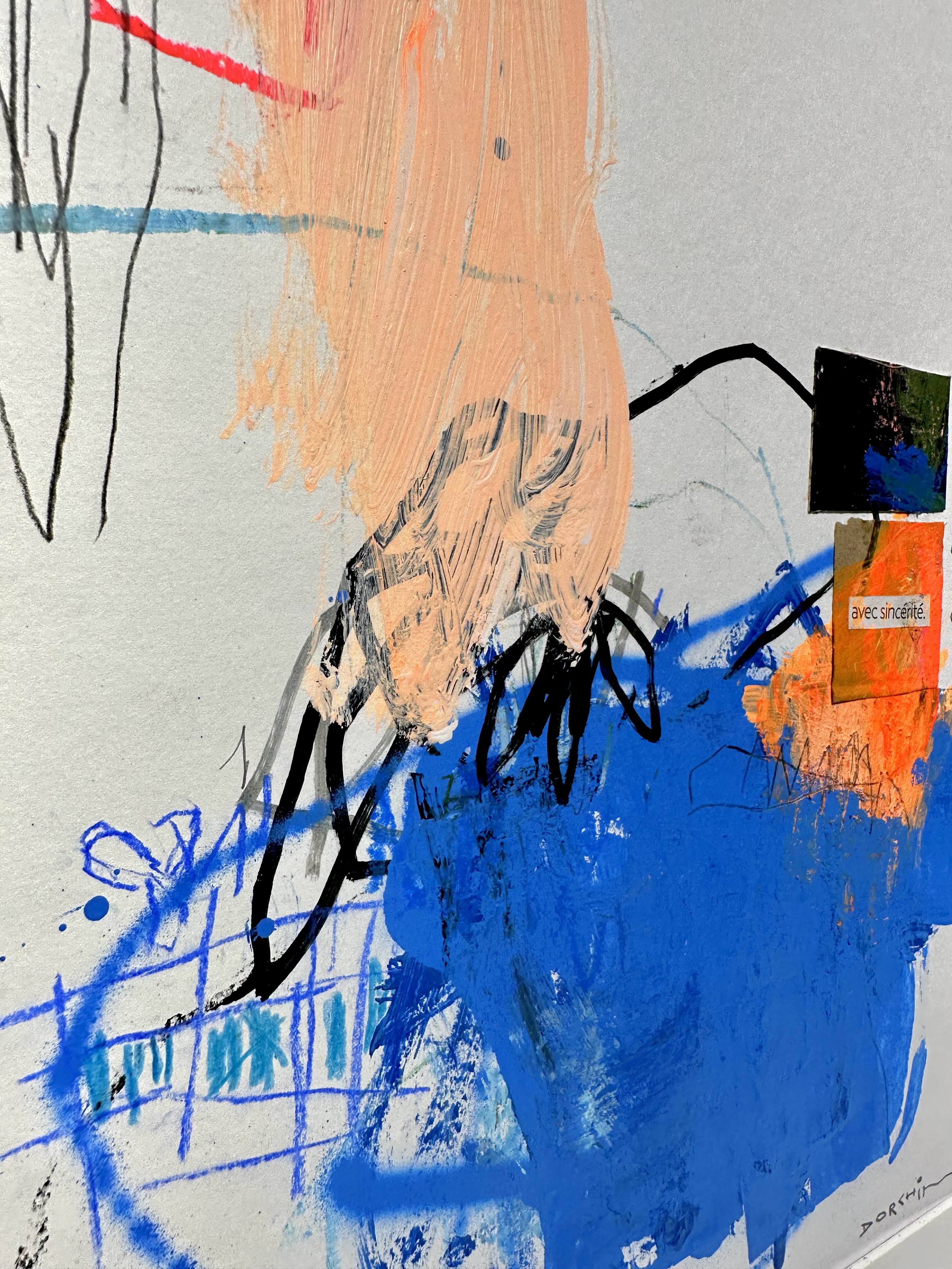 Abstract Mixed Media Artwork