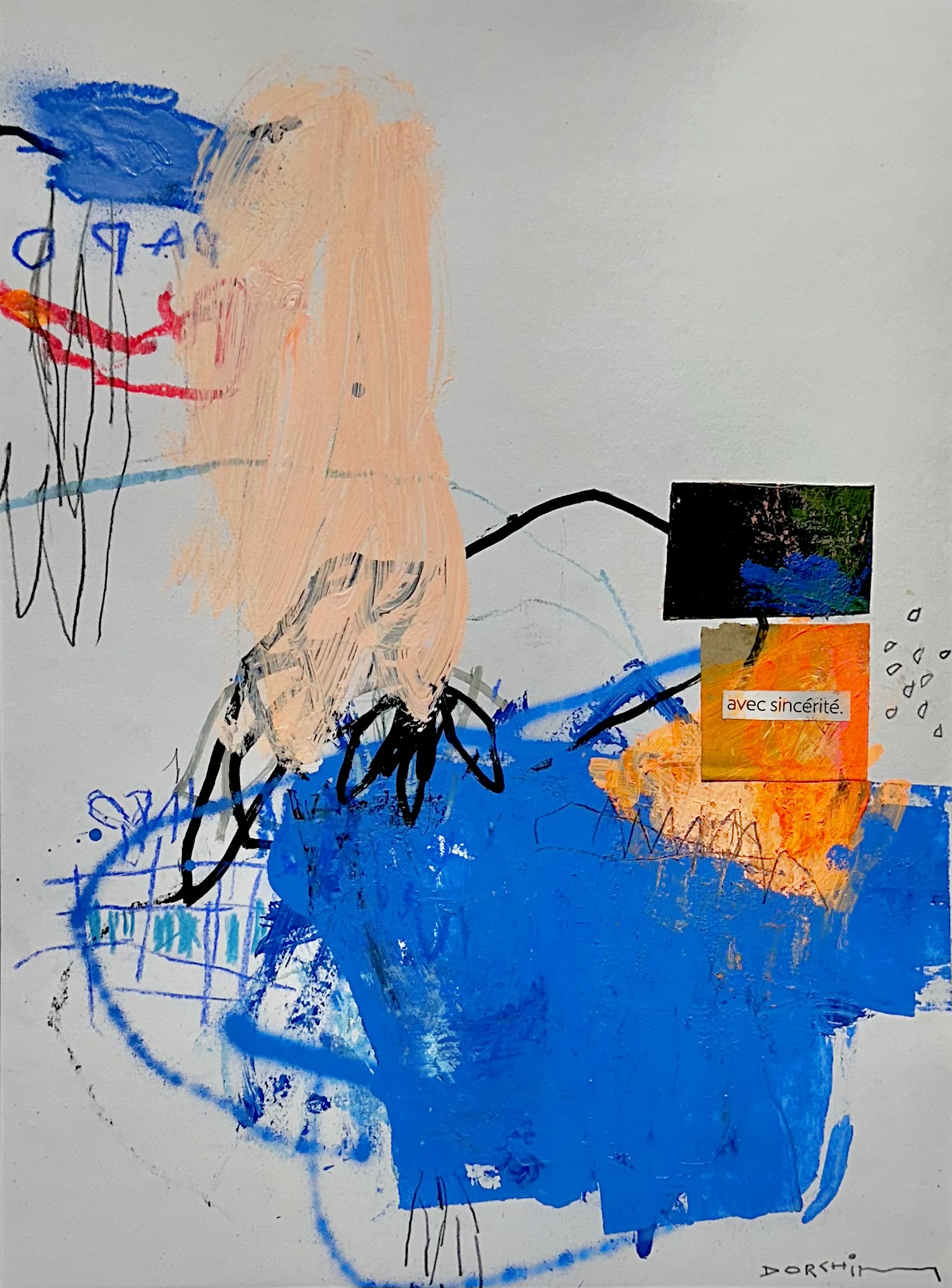 Abstract Mixed Media Artwork