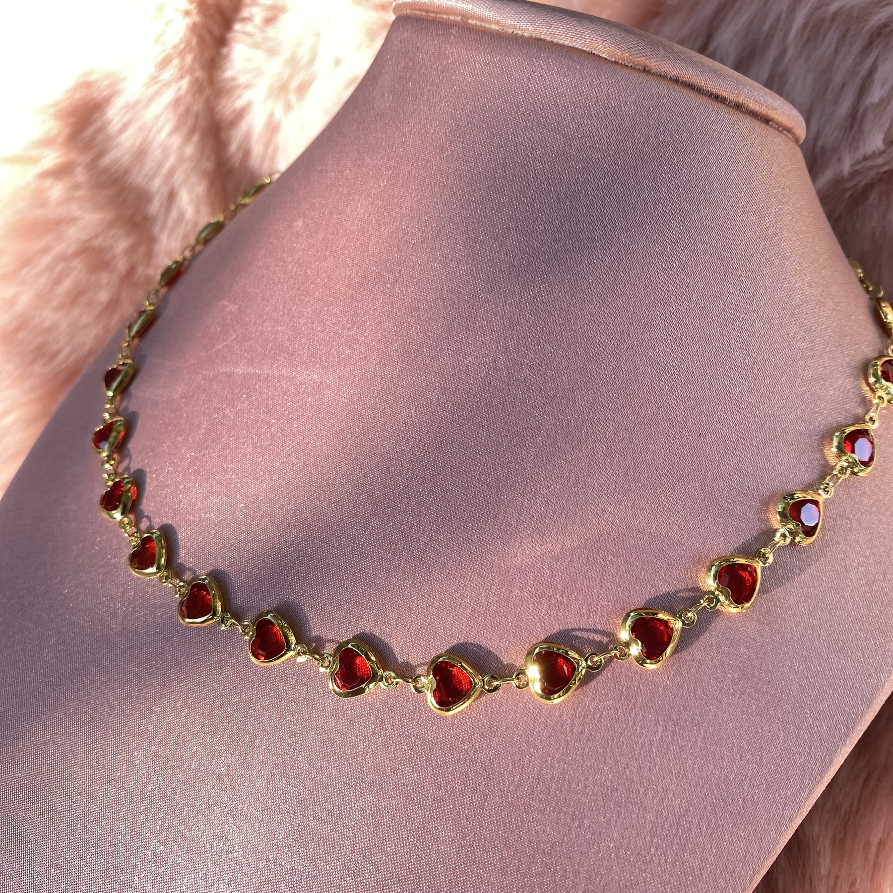 Cadena de Corazones Diferentes Colores