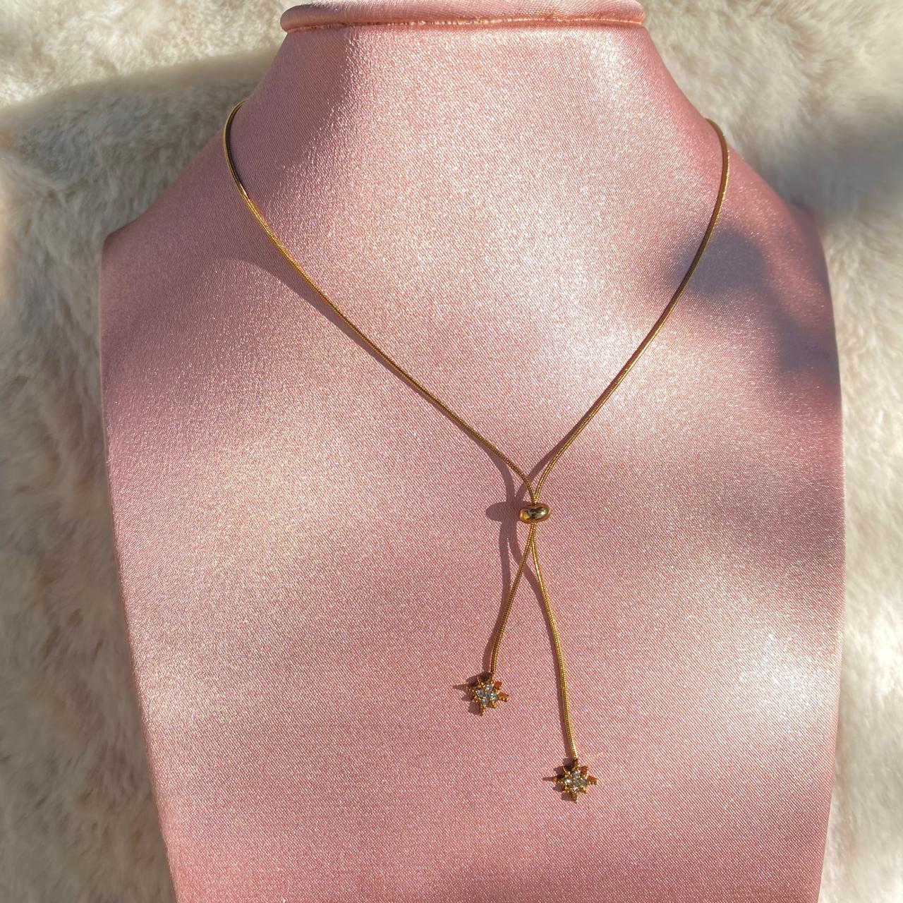 Collar Ajustable Estrellas Colgantes