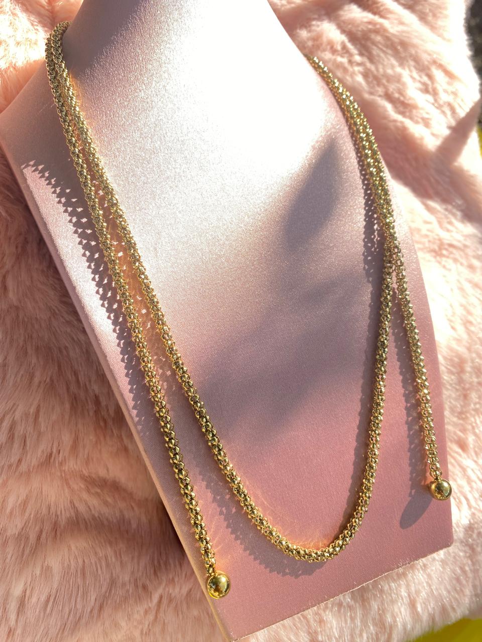 Cadena Abierta Ajustable Dorada