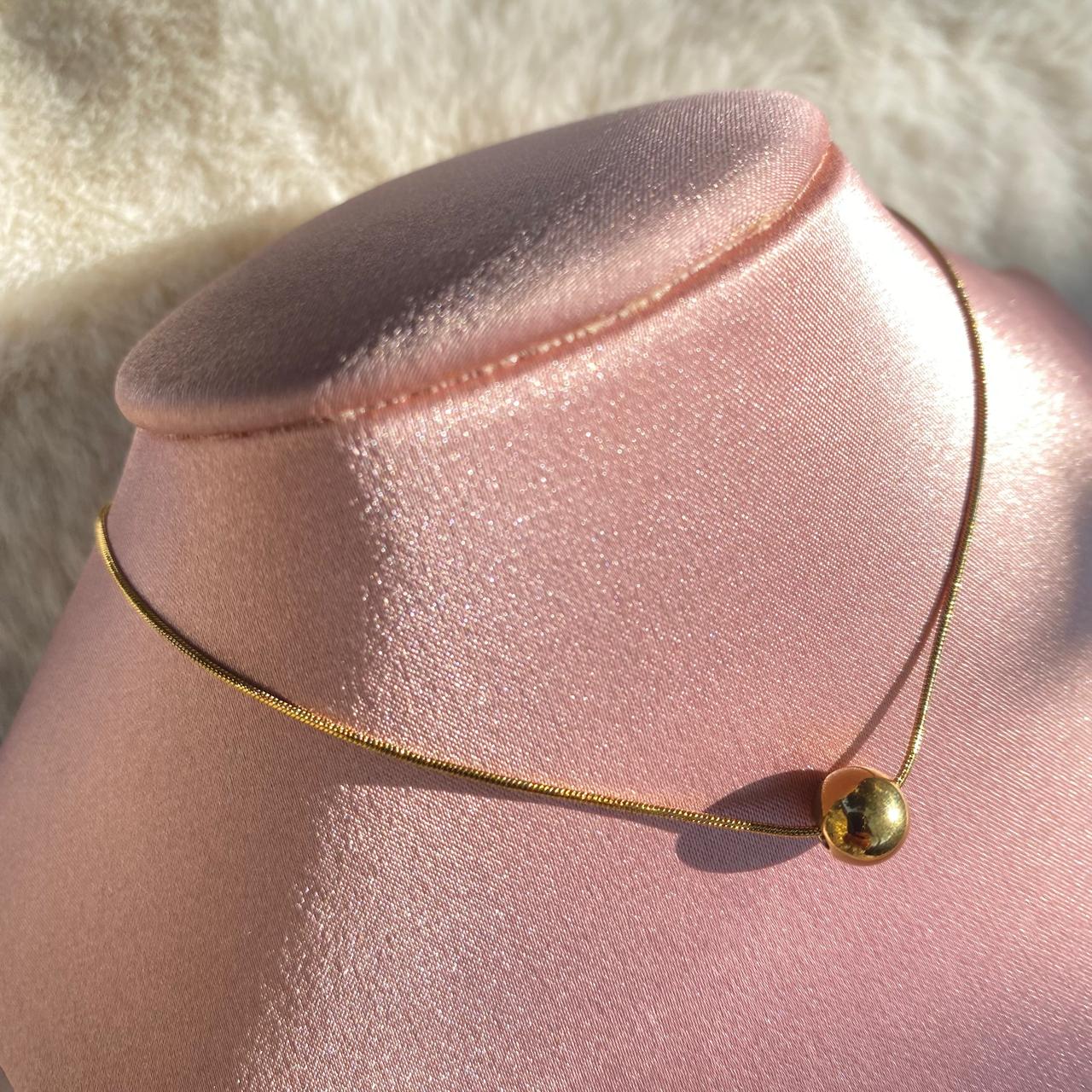 Collar Dije Bola Dorado/Plateado