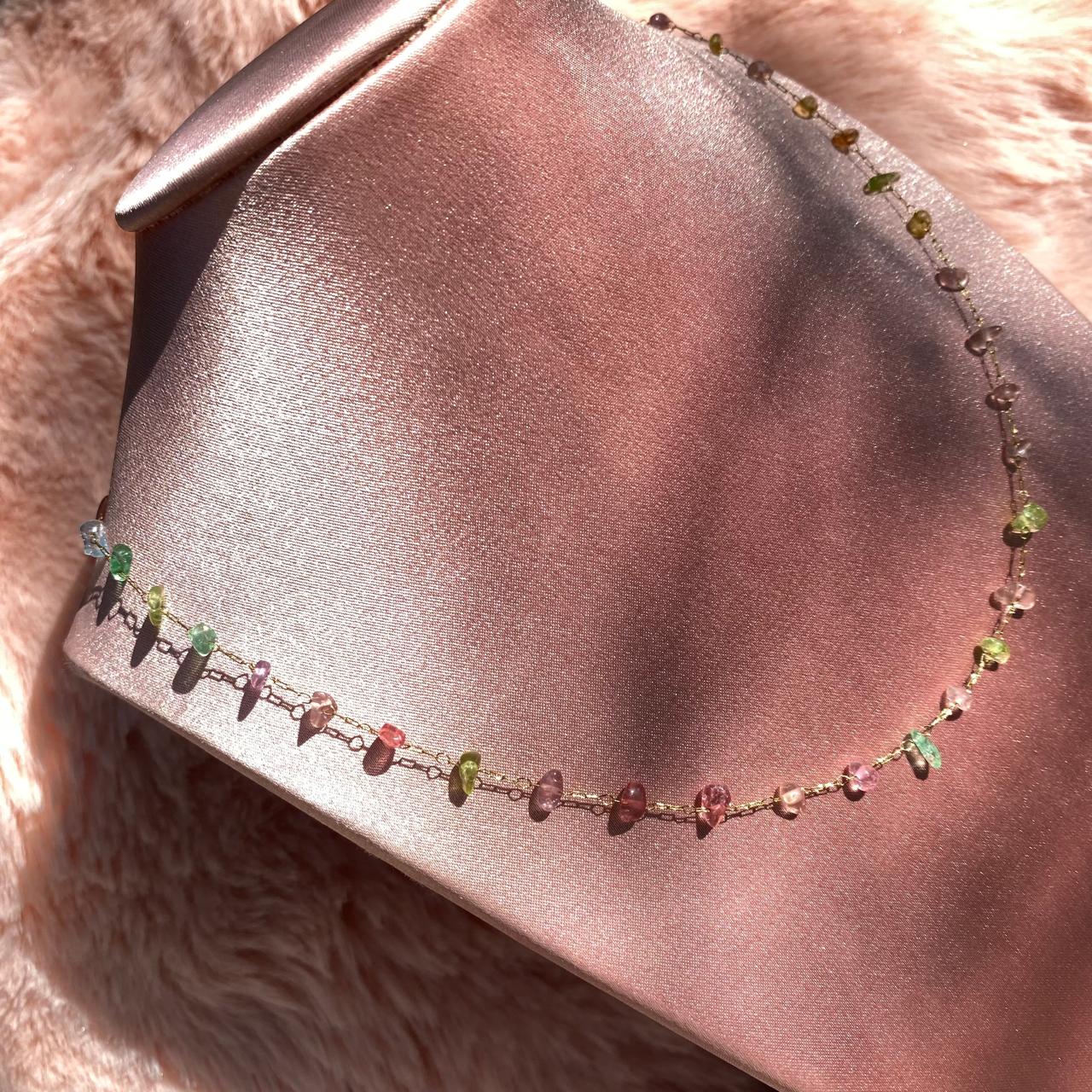 Cadena Cristales Colores