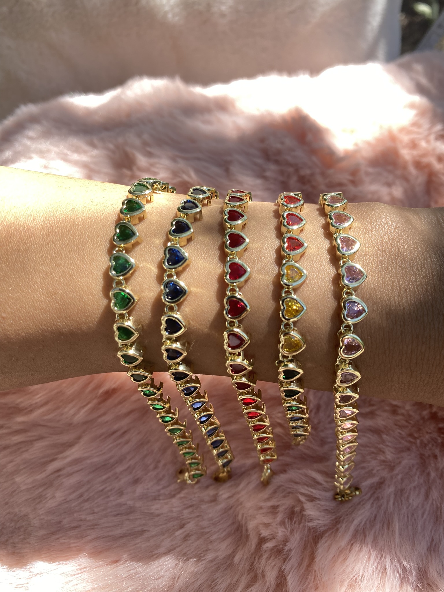 Pulsera corazones