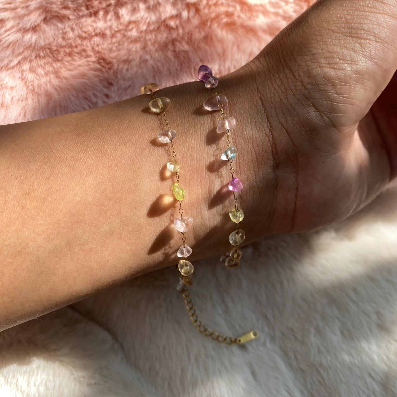 Pulsera Cristales Colores