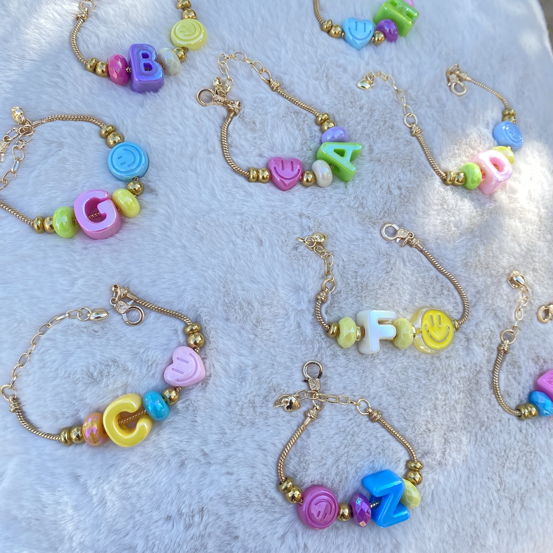 Pulseras Chunky Inicial