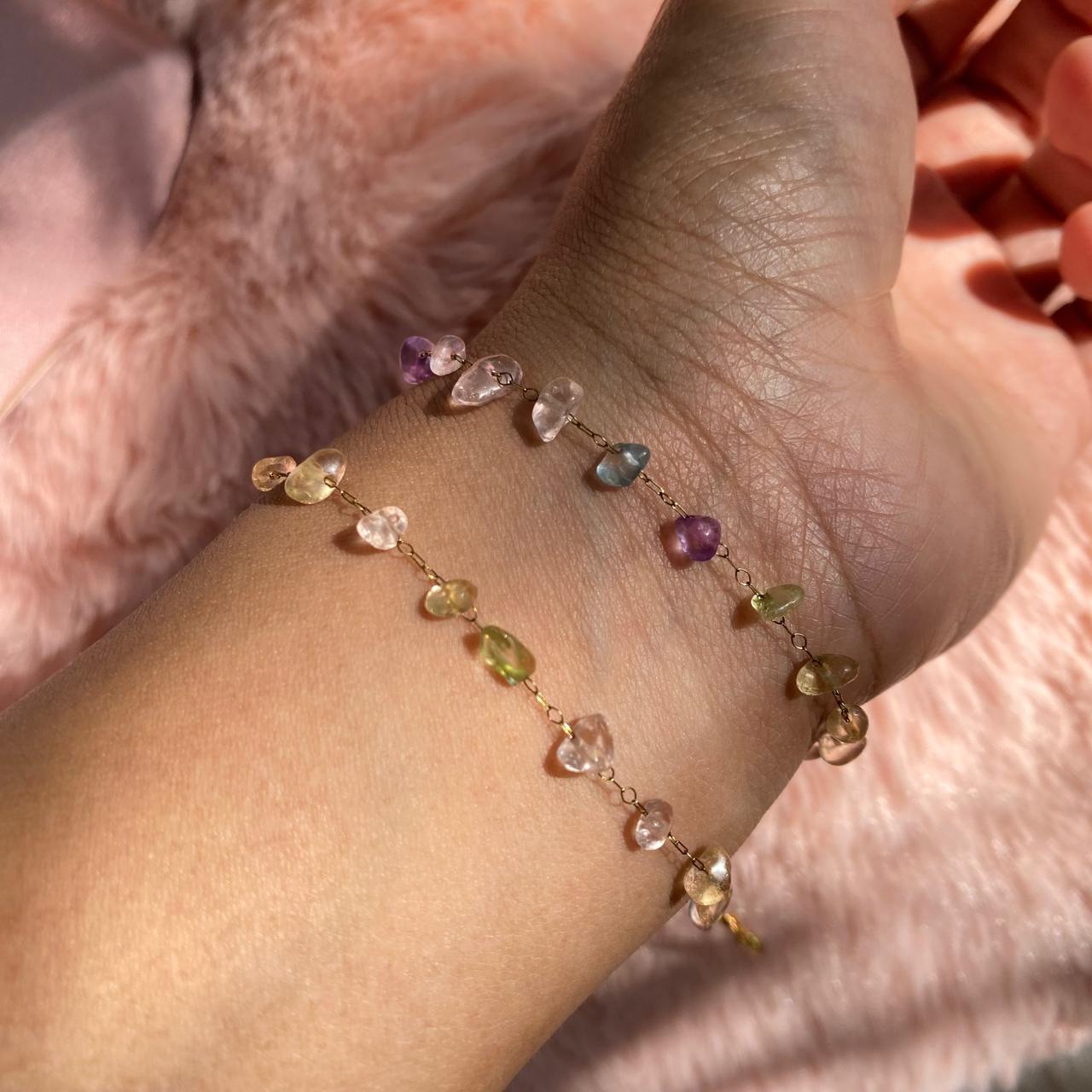 Pulsera Cristales Colores