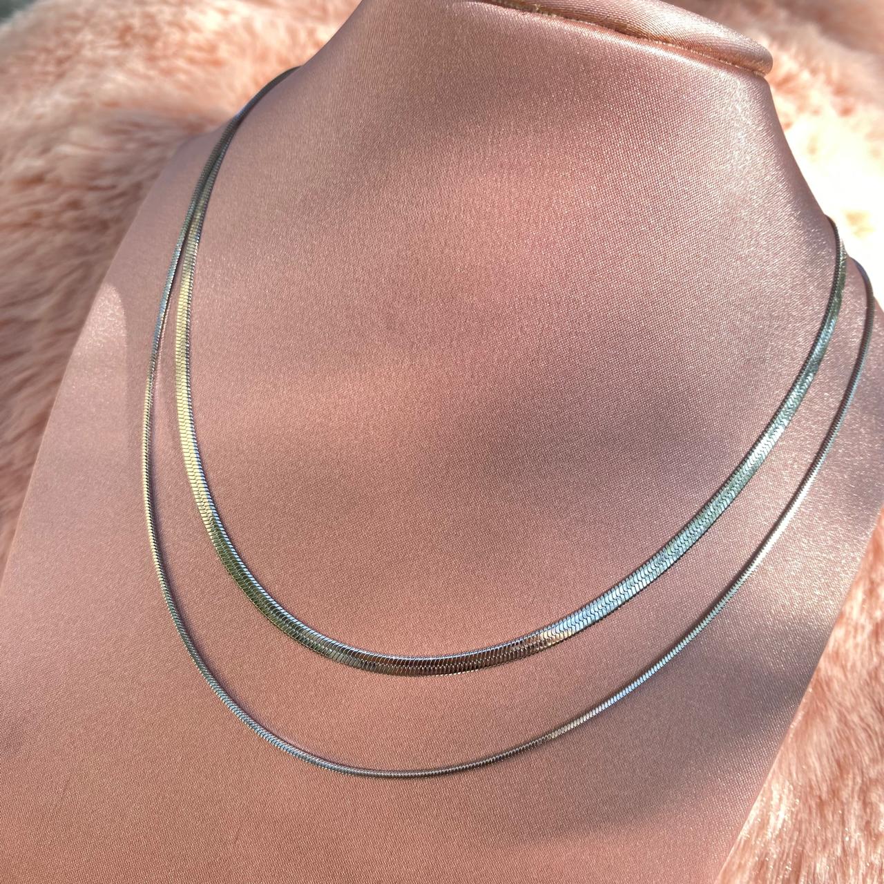 Doble Cadena Plateada