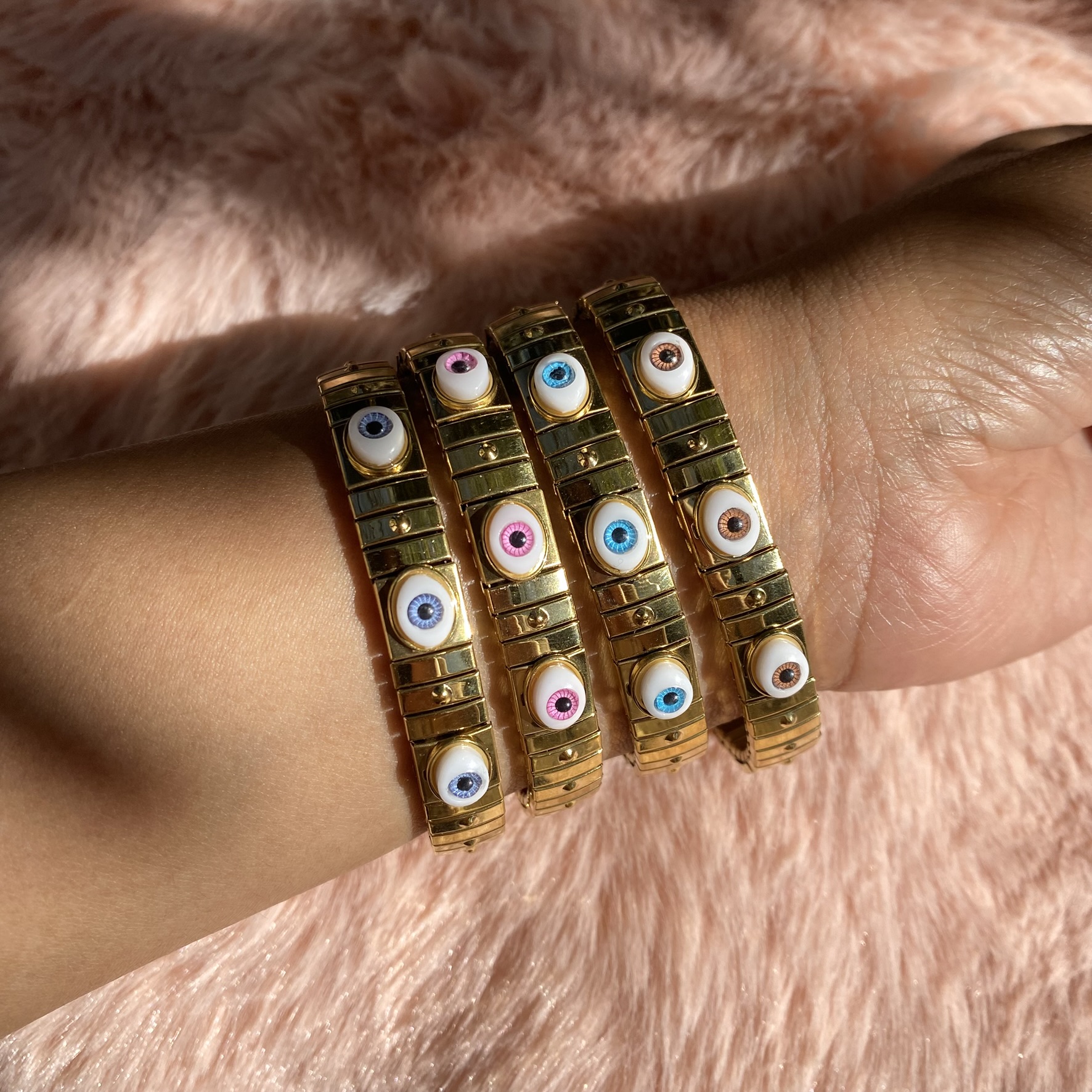 Pulsera elastica ojo turco