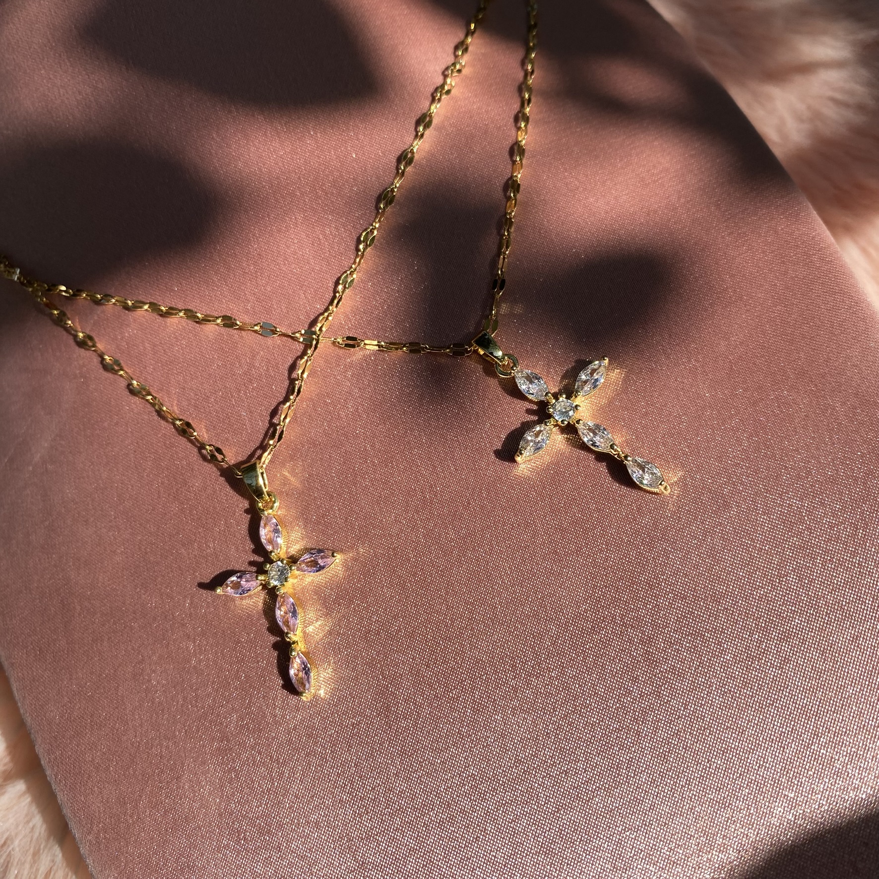 Cadena Cruz Cristales