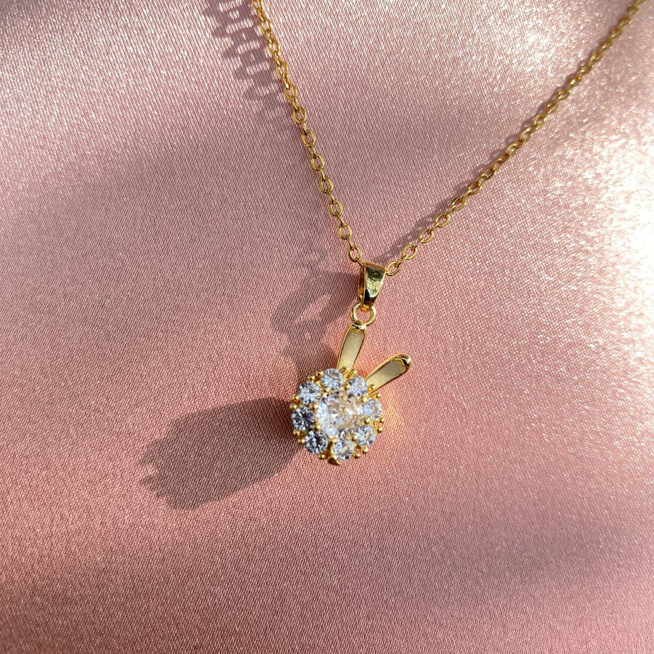 Cadena Dije Conejo Dorado/Plateado