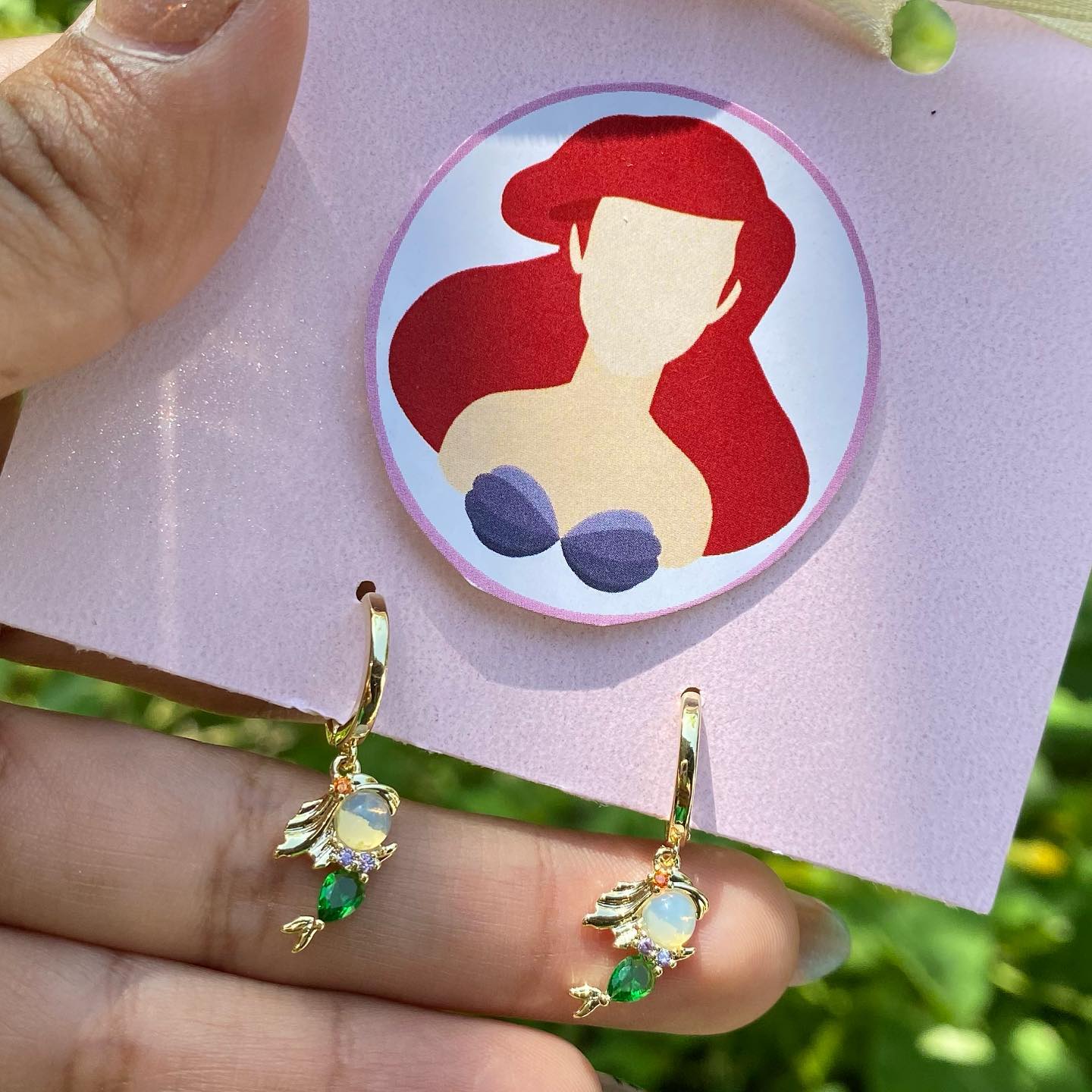 Aretes Huggies Ariel (Sirenita)