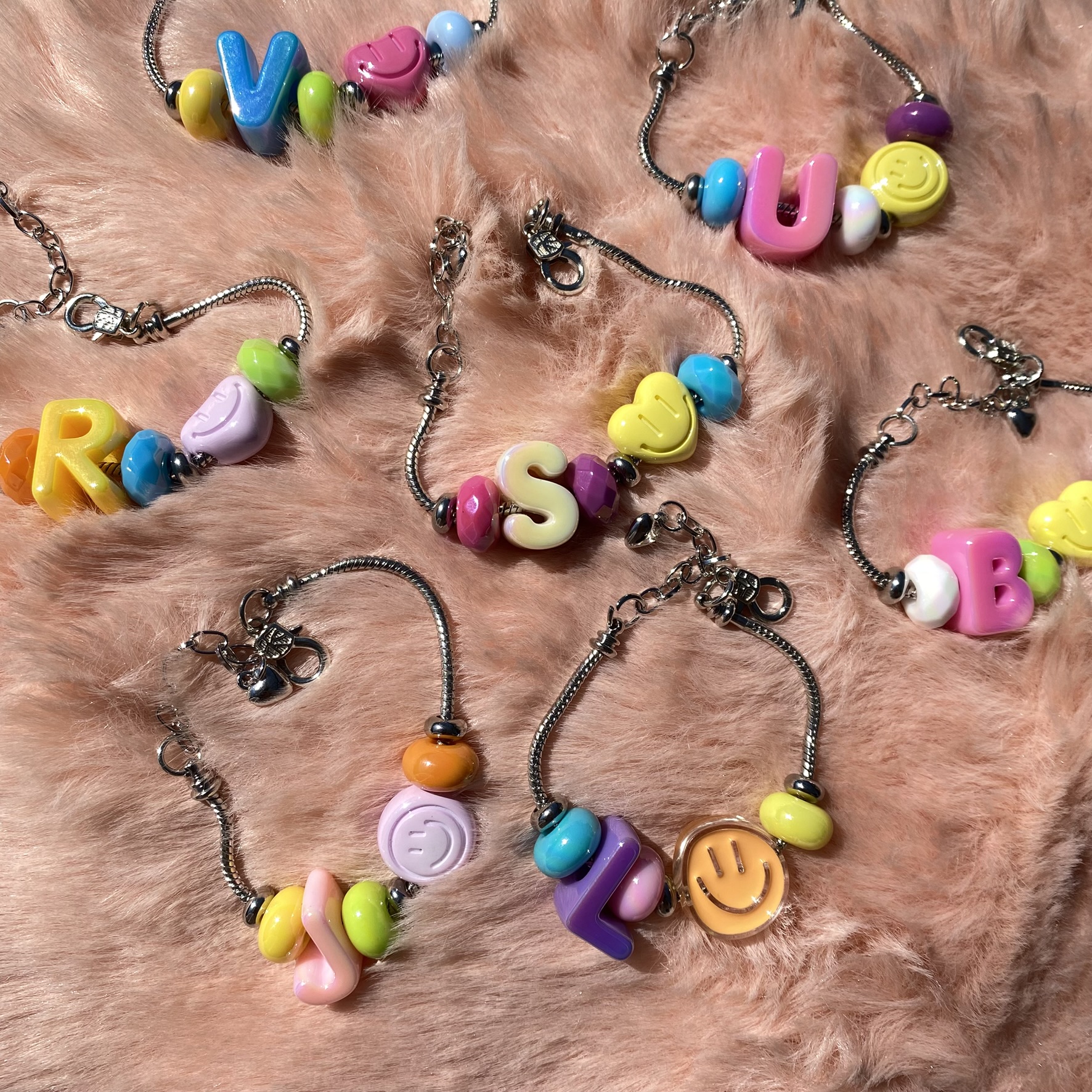 Pulseras Chunky Inicial