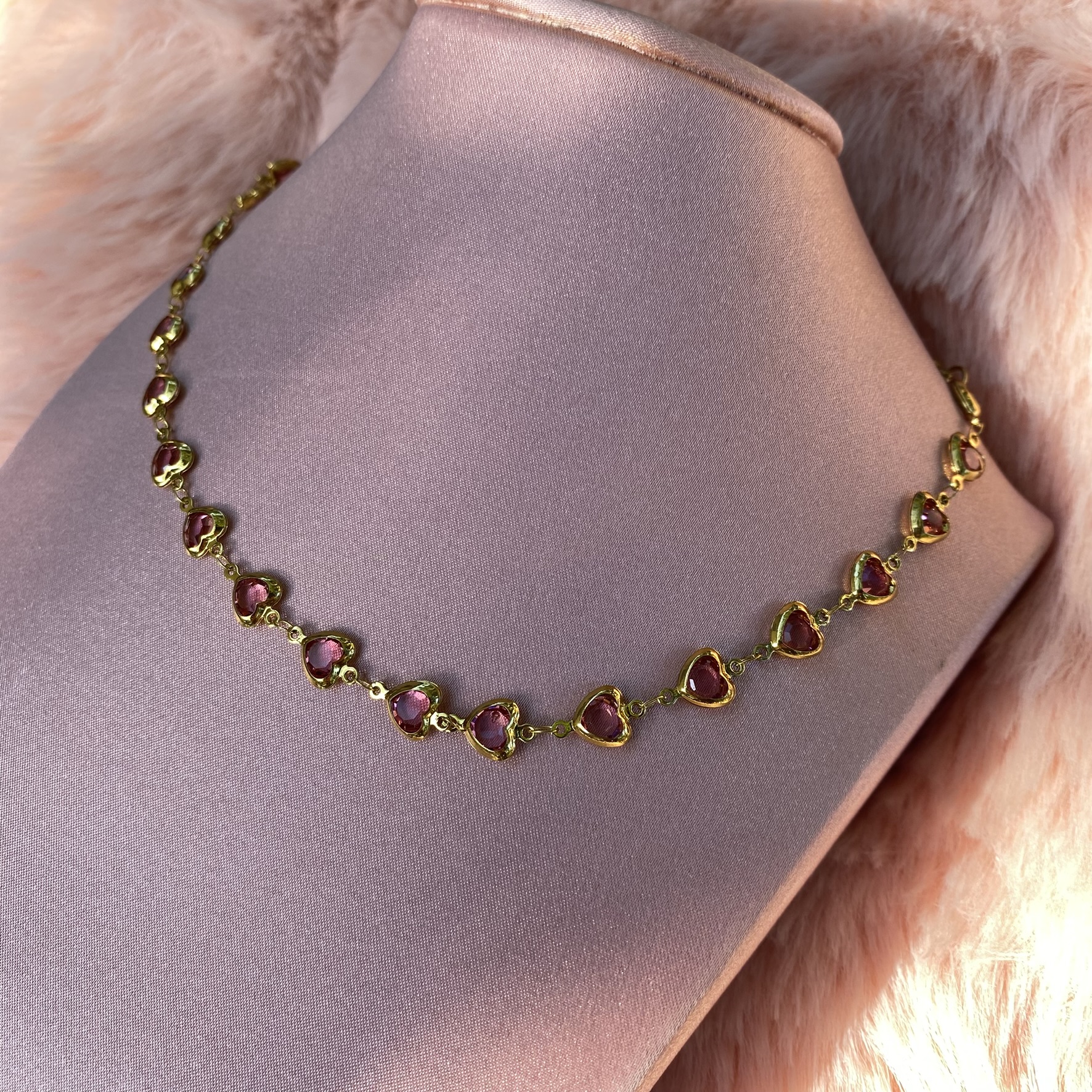 Cadena de Corazones Diferentes Colores