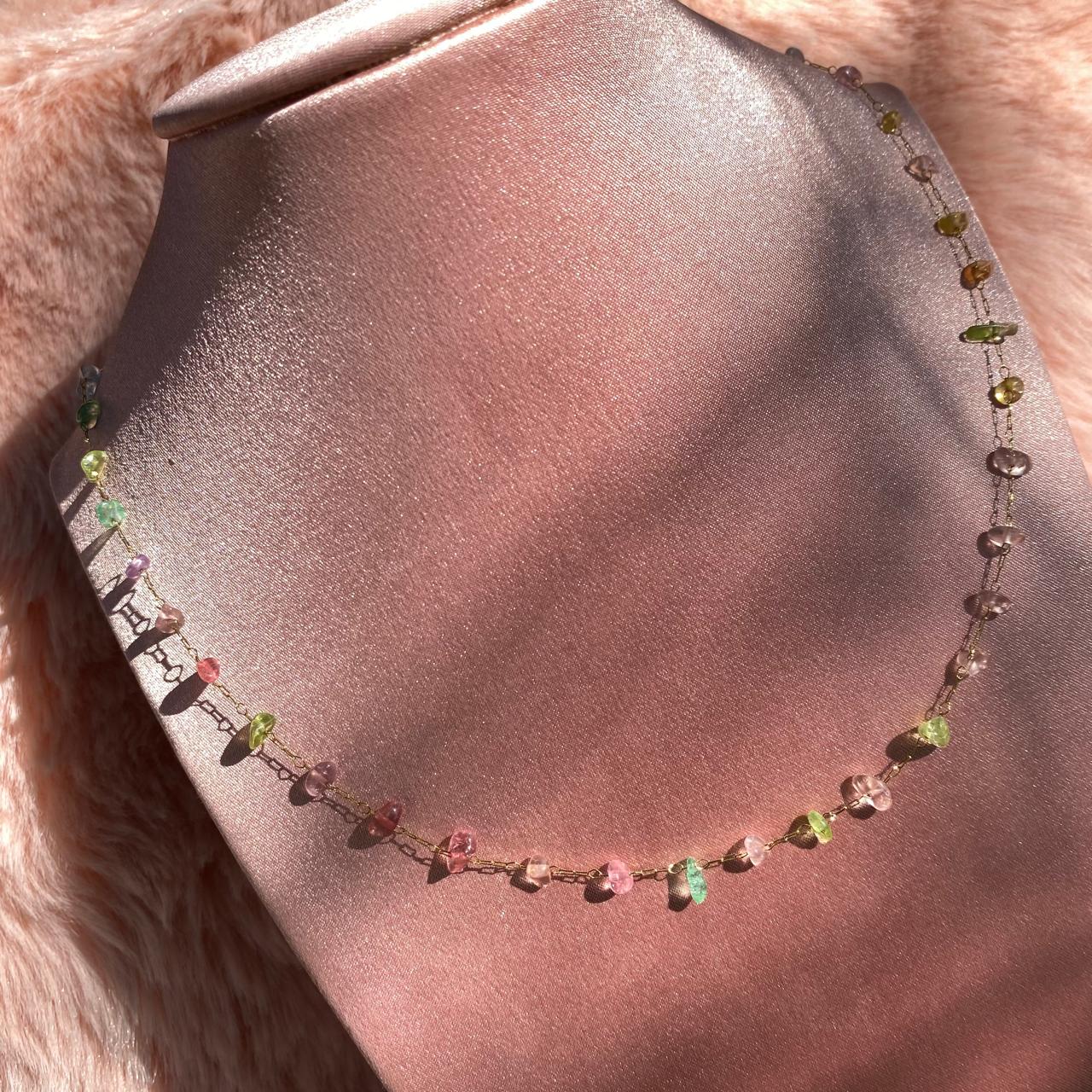 Cadena Cristales Colores