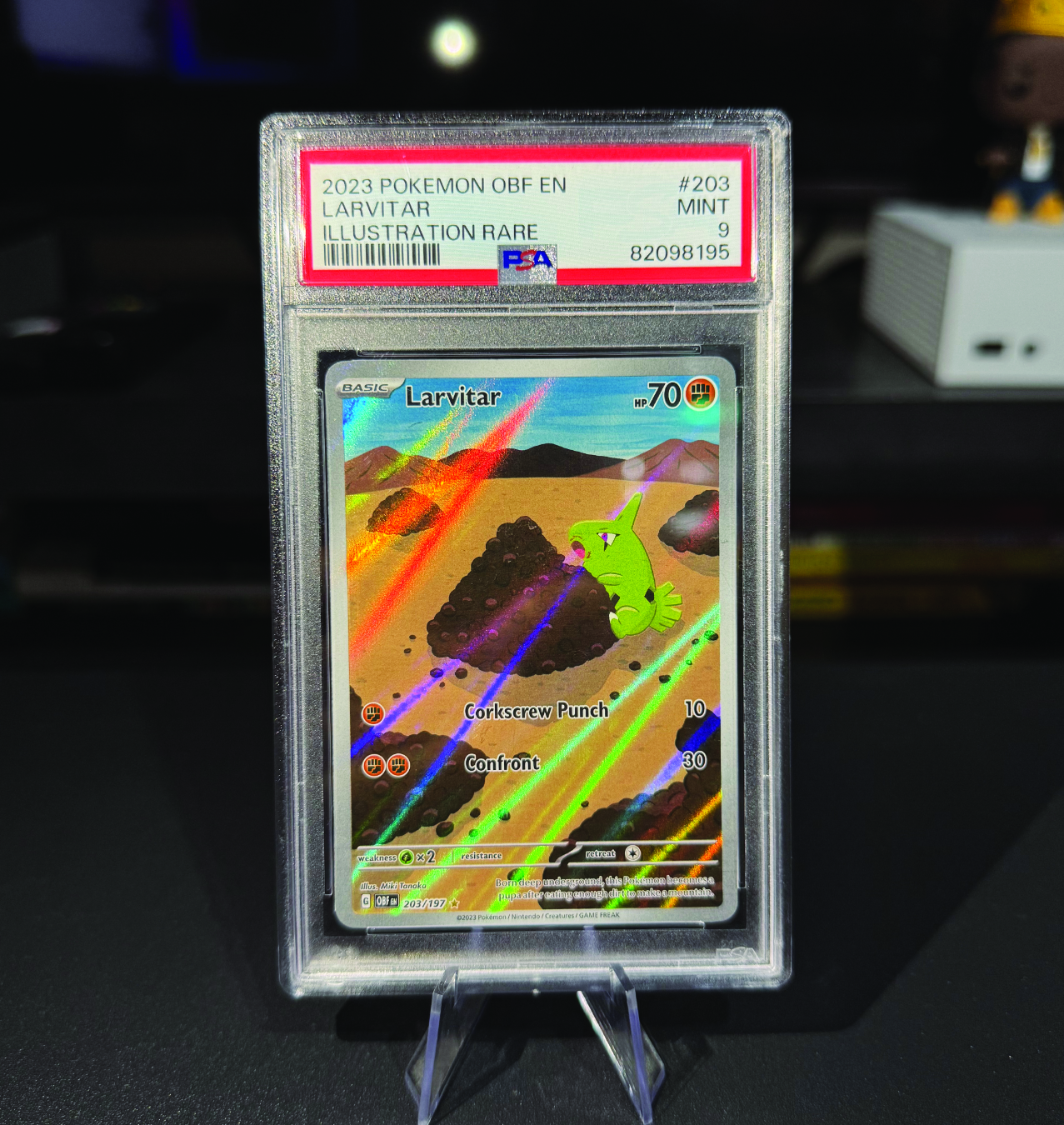 Larvitar - Obsidian Flames