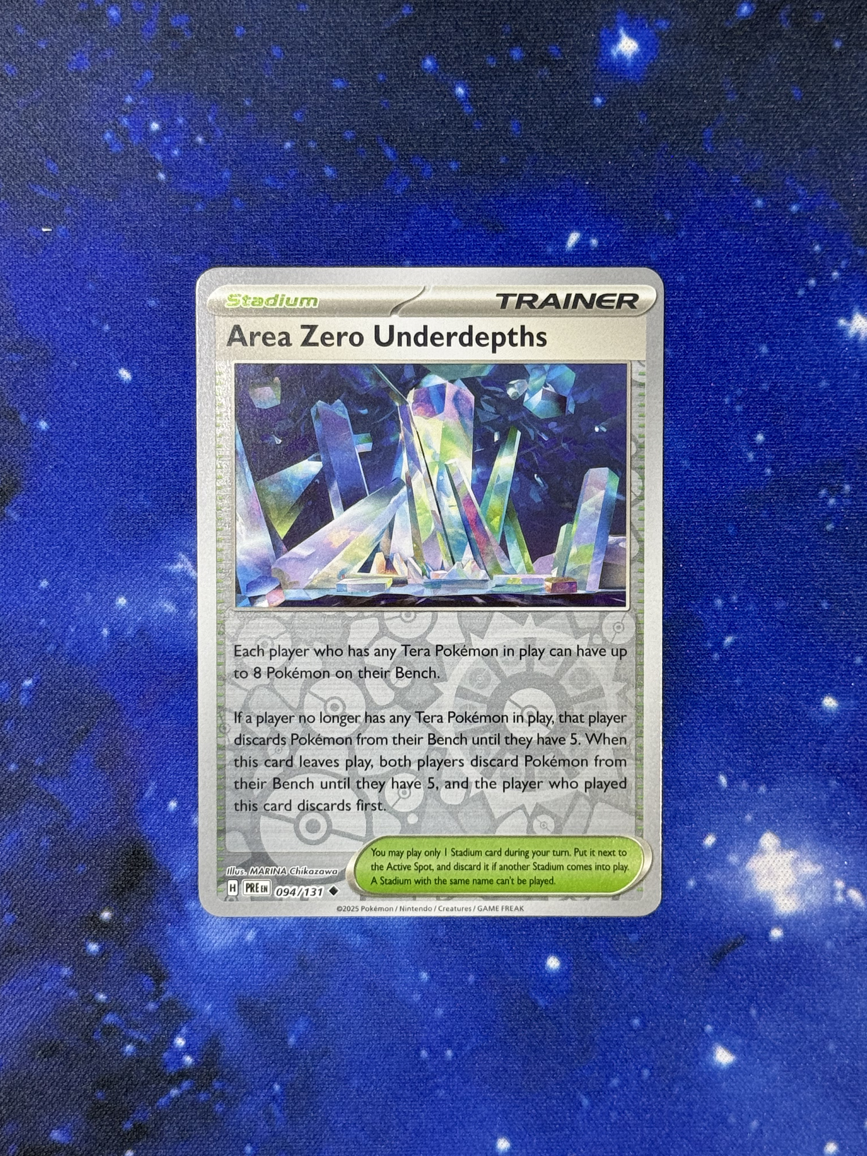 Area Zero Underdepths 