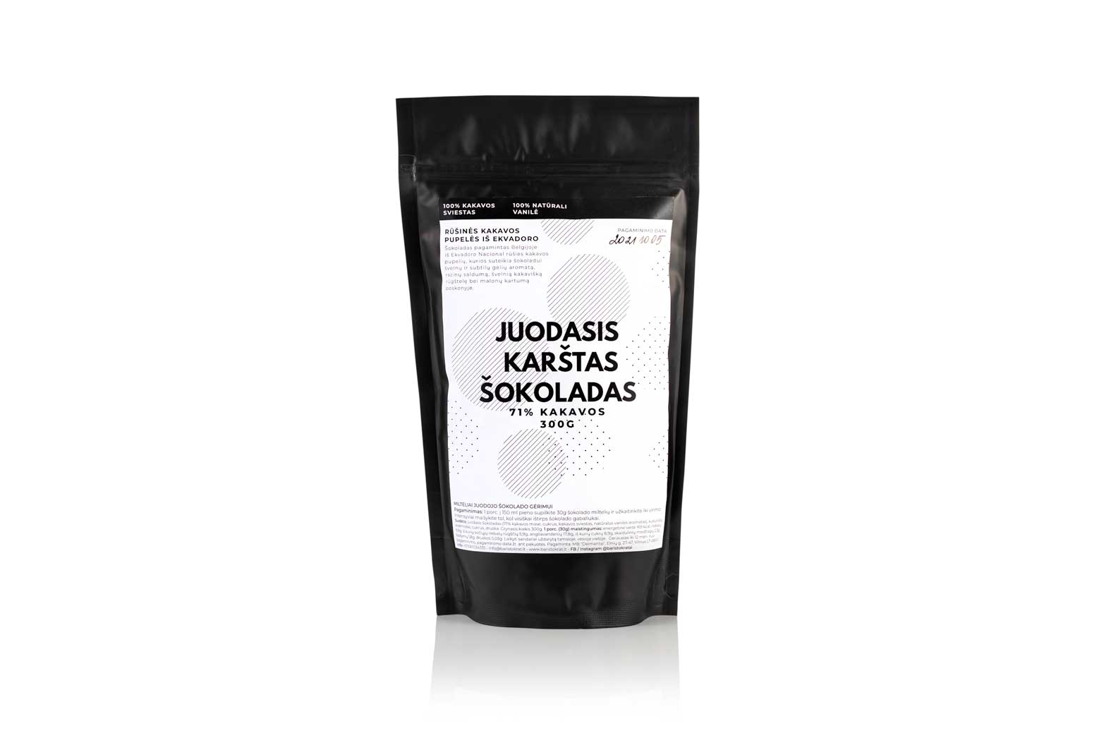 Juodasis karšto šokolado gėrimas (71% kakavos)