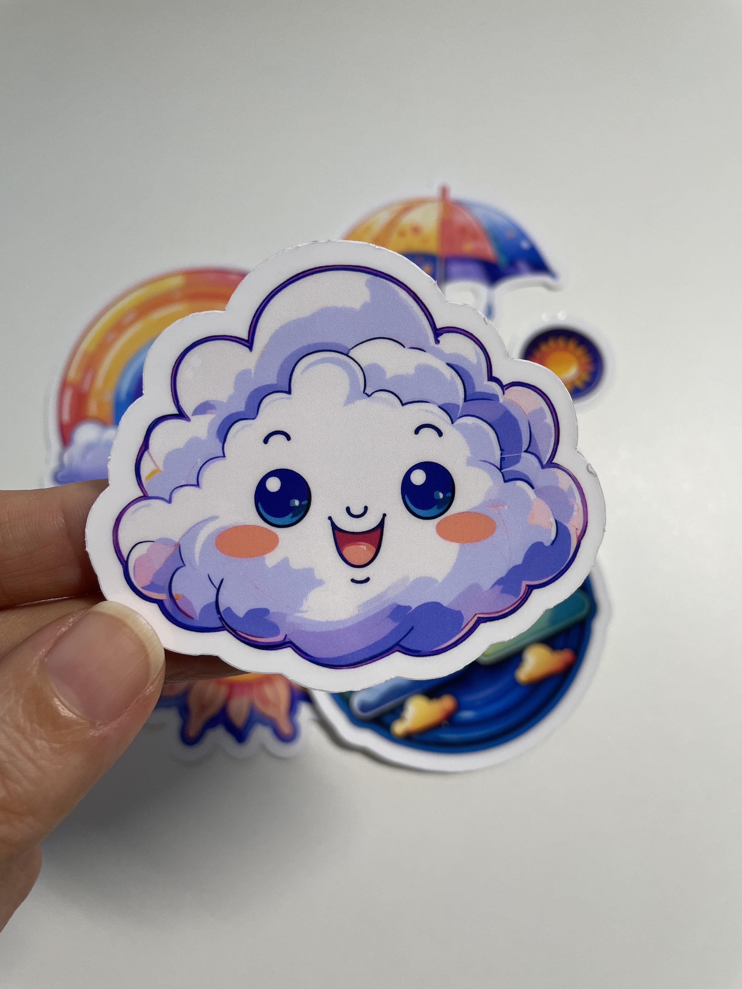 Cutie Cloud Sticker | Large | Water Resistant