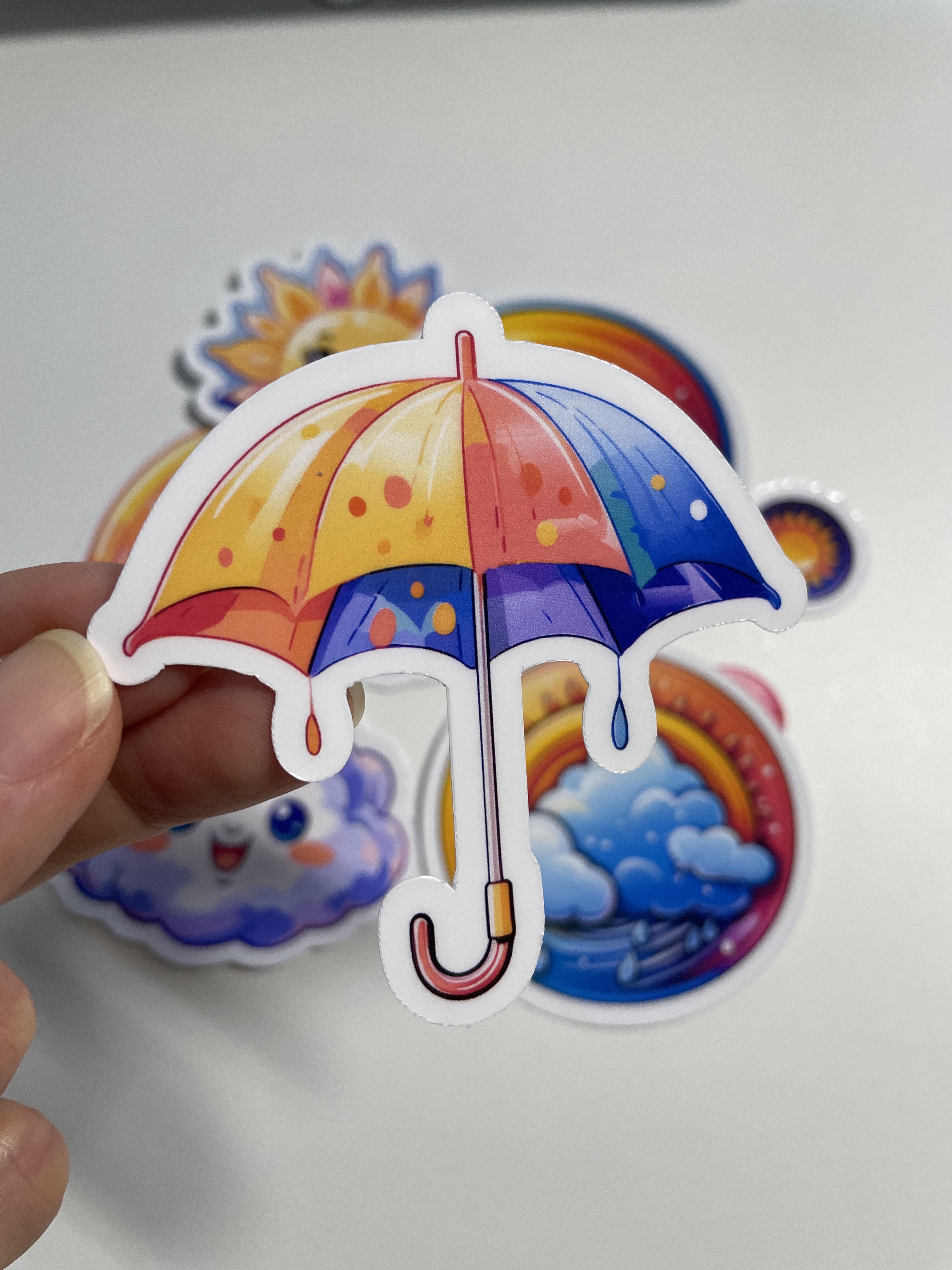 Cutie Umbrella Sticker | Large | Water Resistant