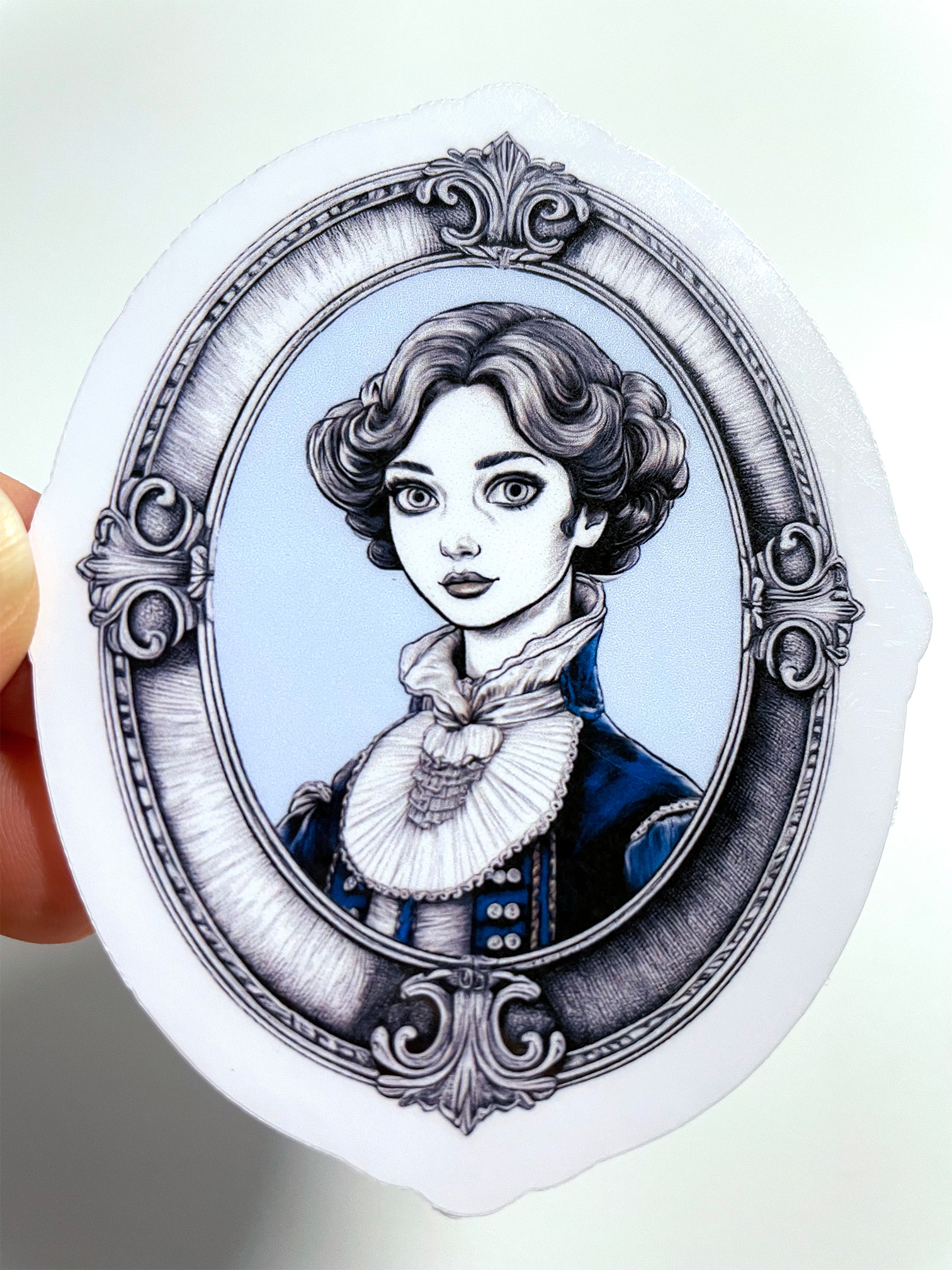 Victorian Framed Sticker | Large | Lady Guinevere Silverwood