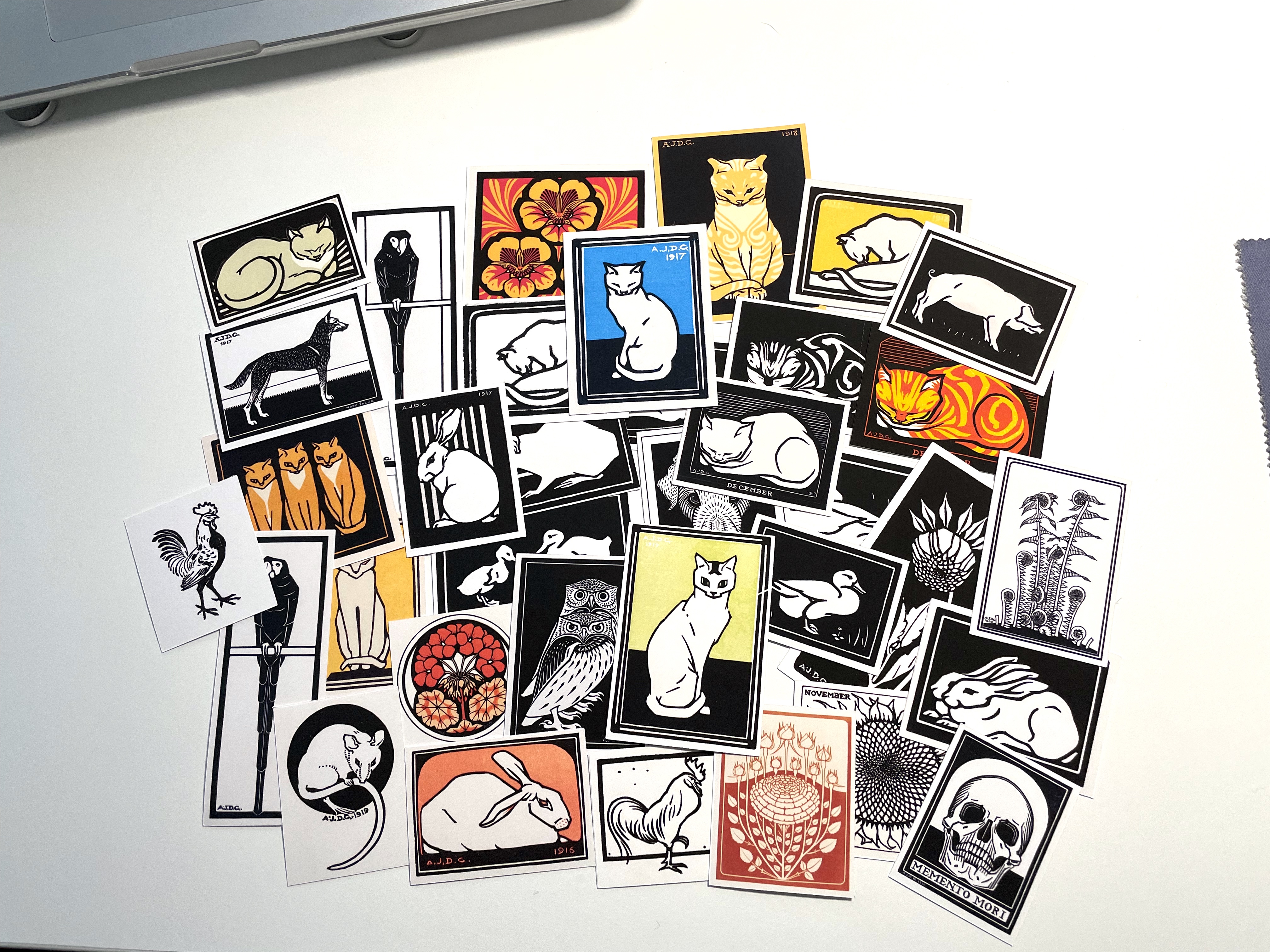 35 pcs Vintage Julie de Graag stickers pack