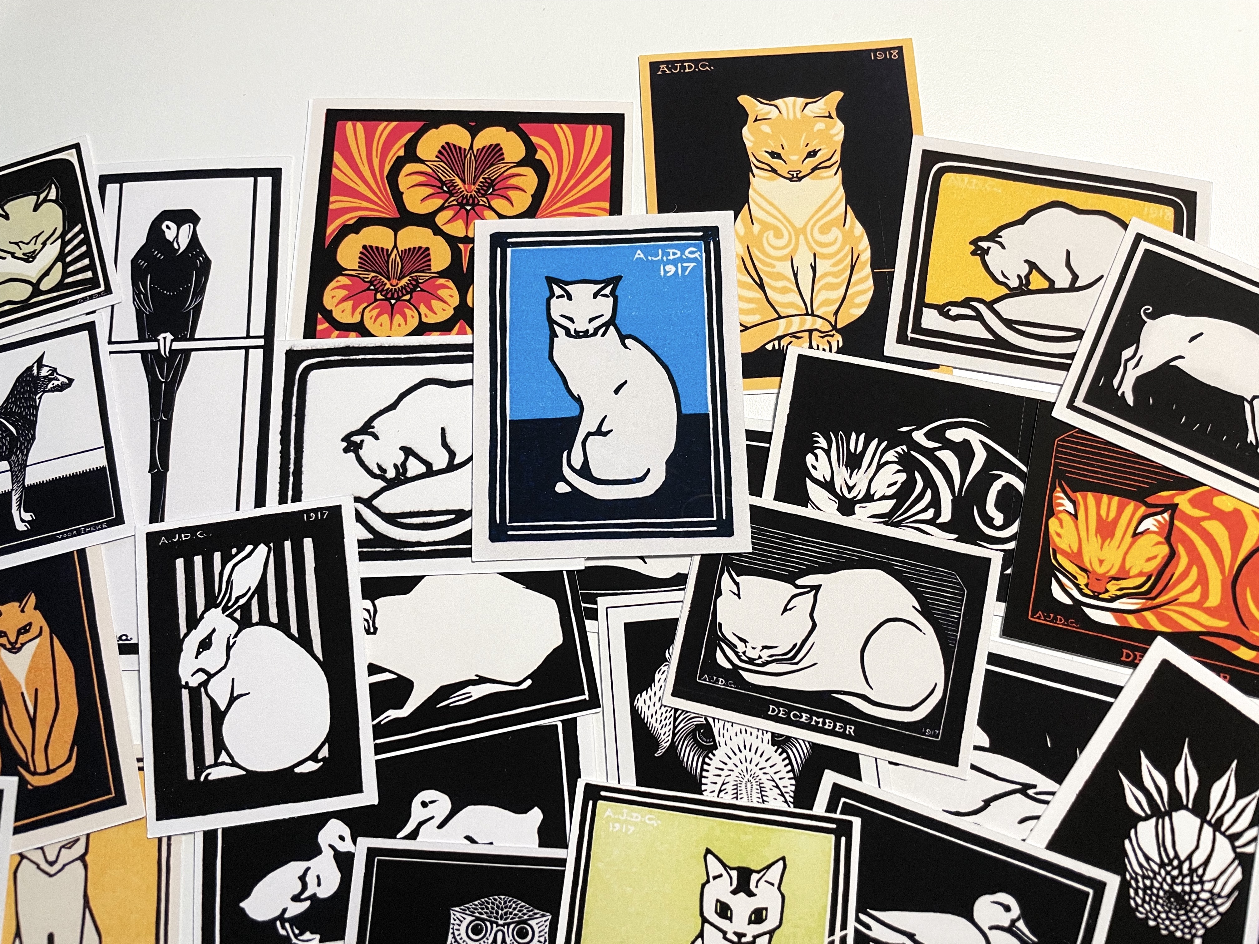 35 pcs Vintage Julie de Graag stickers pack