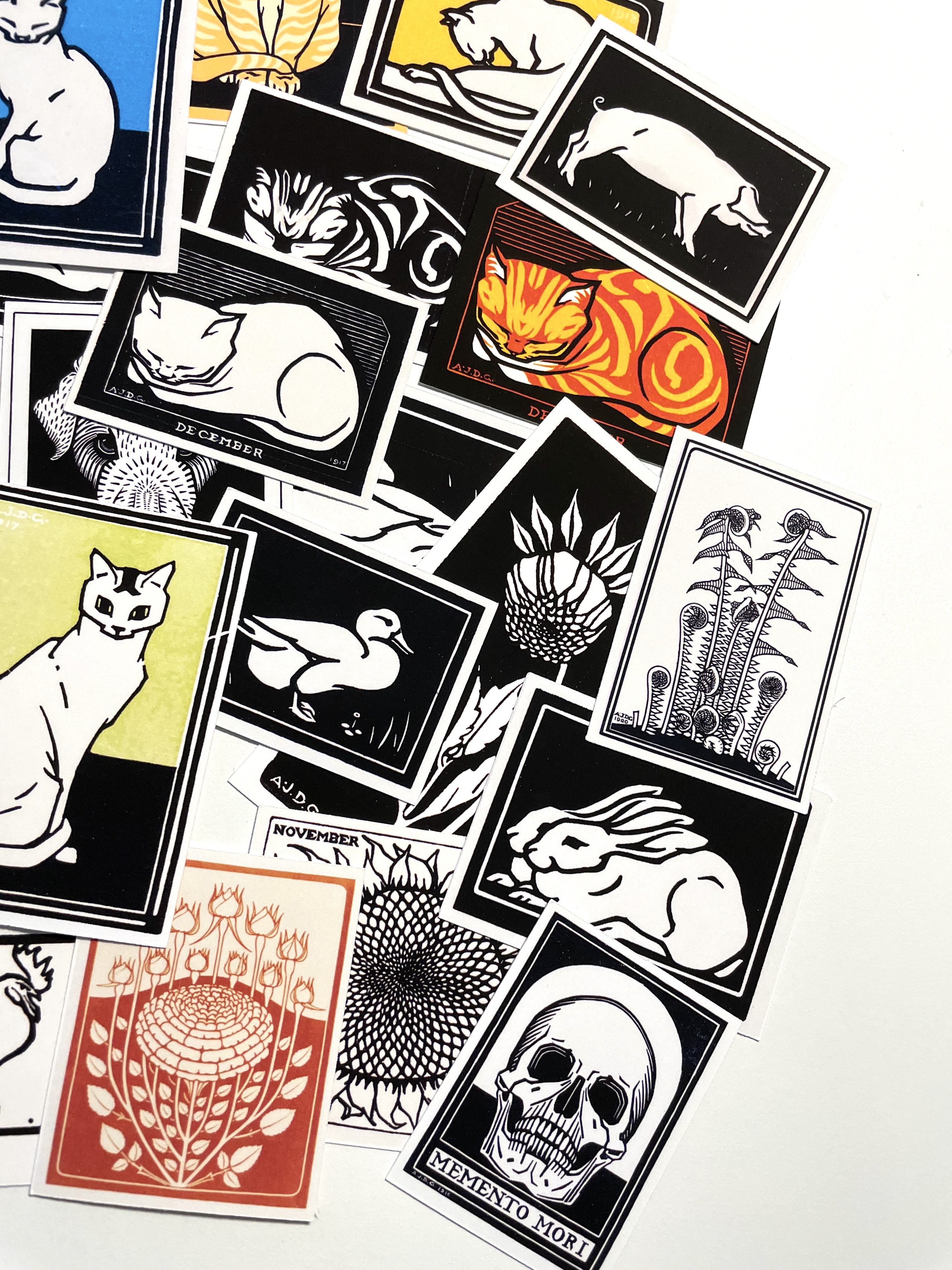 35 pcs Vintage Julie de Graag stickers pack