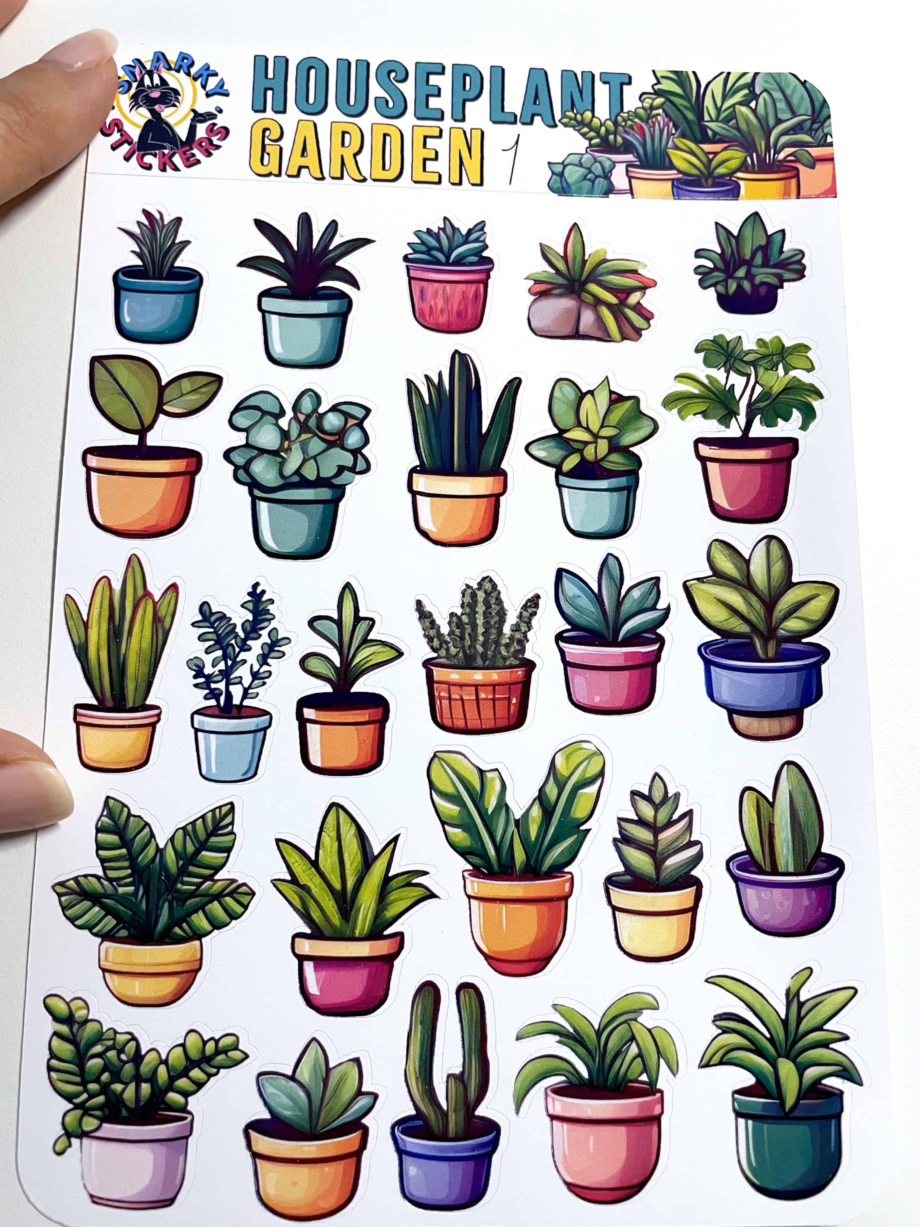 Houseplant Garden Sticker Sheets