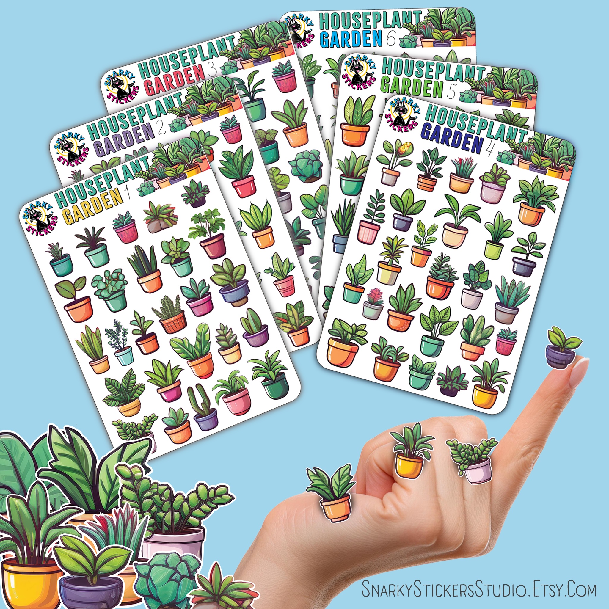 Houseplant Garden Sticker Sheets